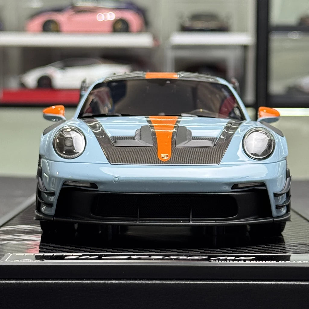 VIP Porsche 2023 911 992 GT3 RS Gulf 1:18 – keräilyhartsimallihartsi