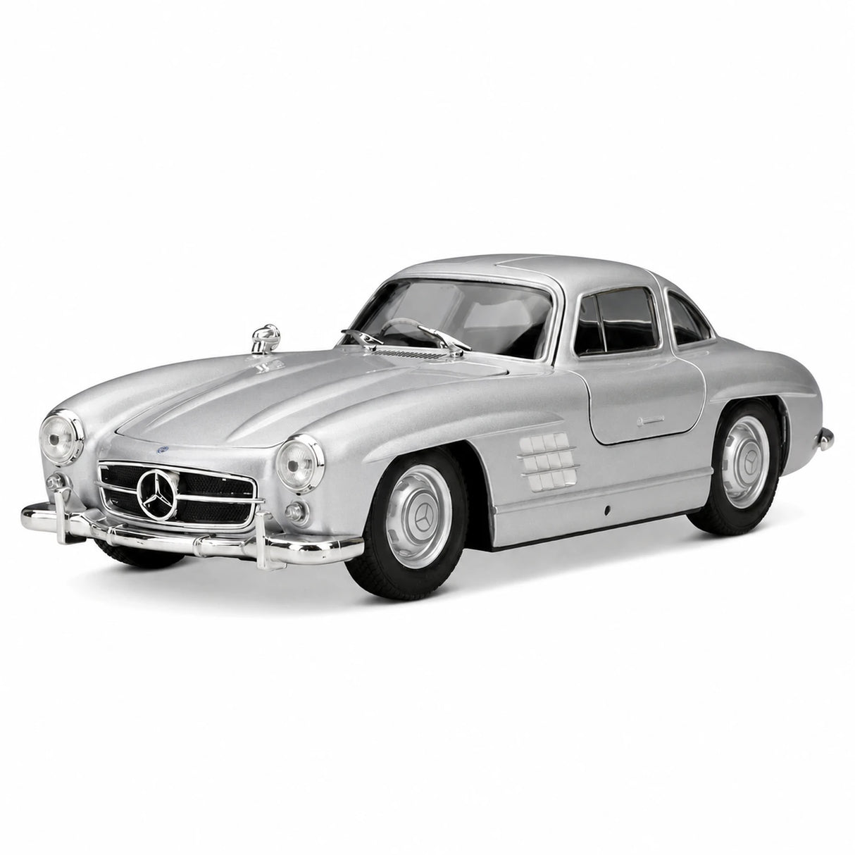 Welly Mercedes-Benz 1954 300 SL Silver 1:24 – Modelo de exhibición de fundición a presión