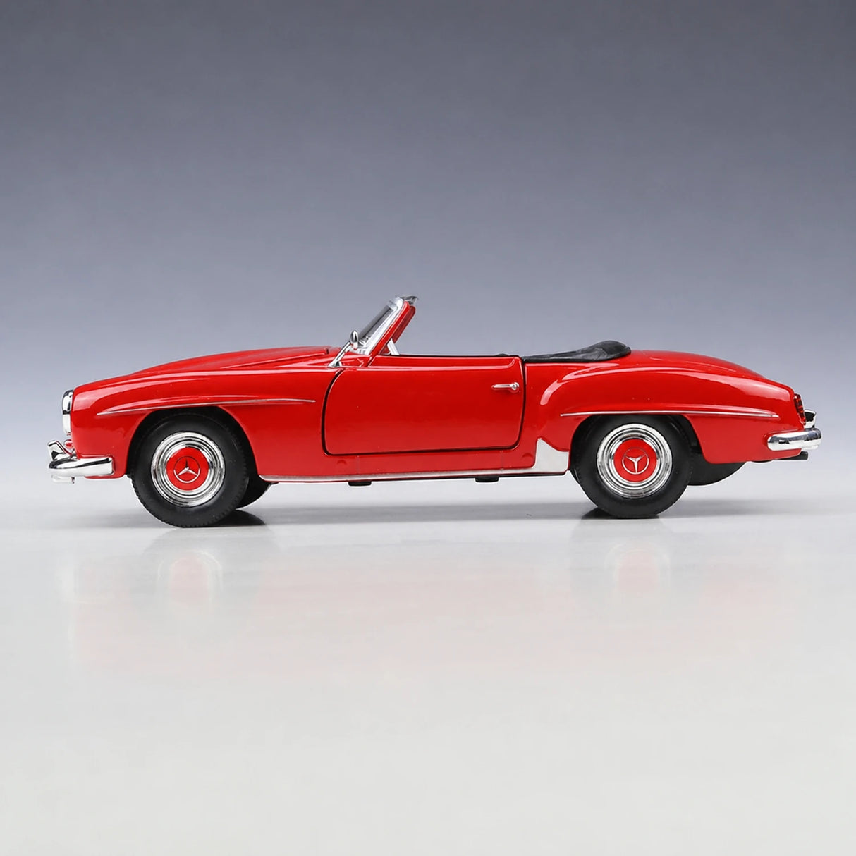 Welly Mercedes-Benz 1955 190SL Red 1:24 – Modelo de Exhibición de Fundición a Presión
