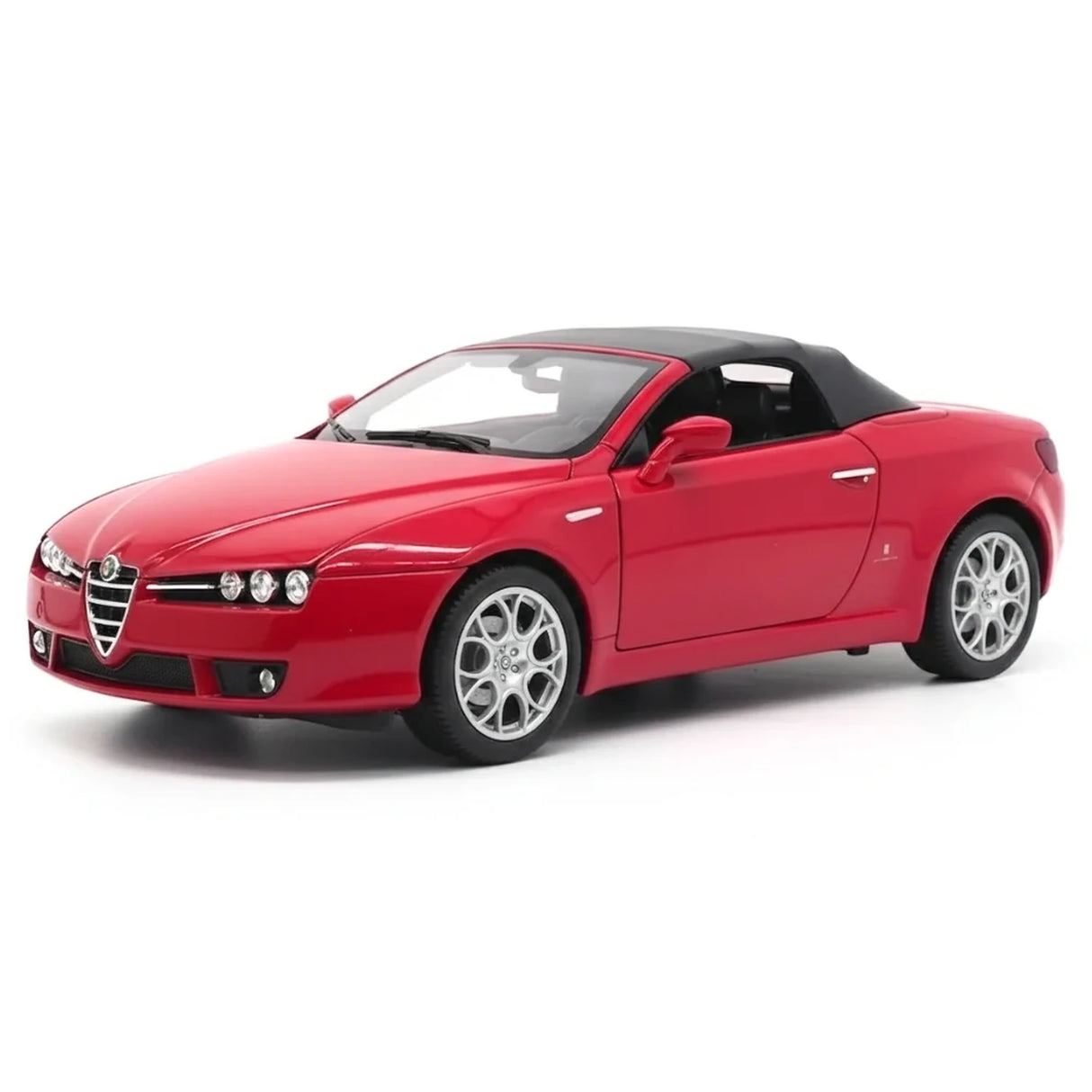 Welly Alfa Romeo 2006 Spider vermelho 1:18 – modelo de exposição em metal fundido