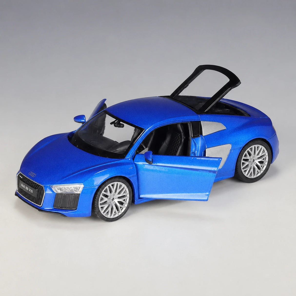 Welly Audi 2016 R8 V10 Blue 1:24 – model wyświetlacza odlewany z odlewu