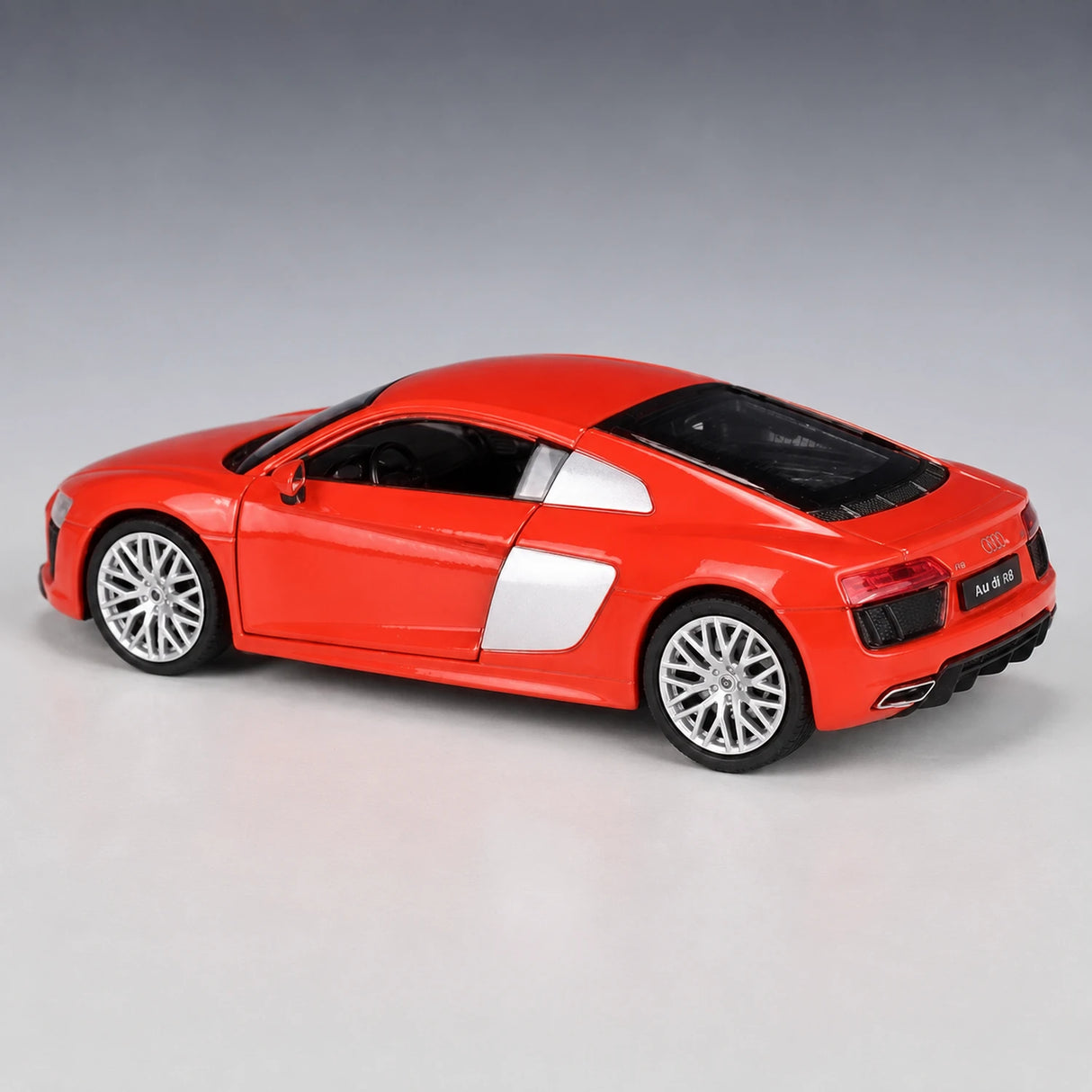 Welly Audi 2016 R8 V10 vermelho 1:24 – modelo de exposição em metal fundido