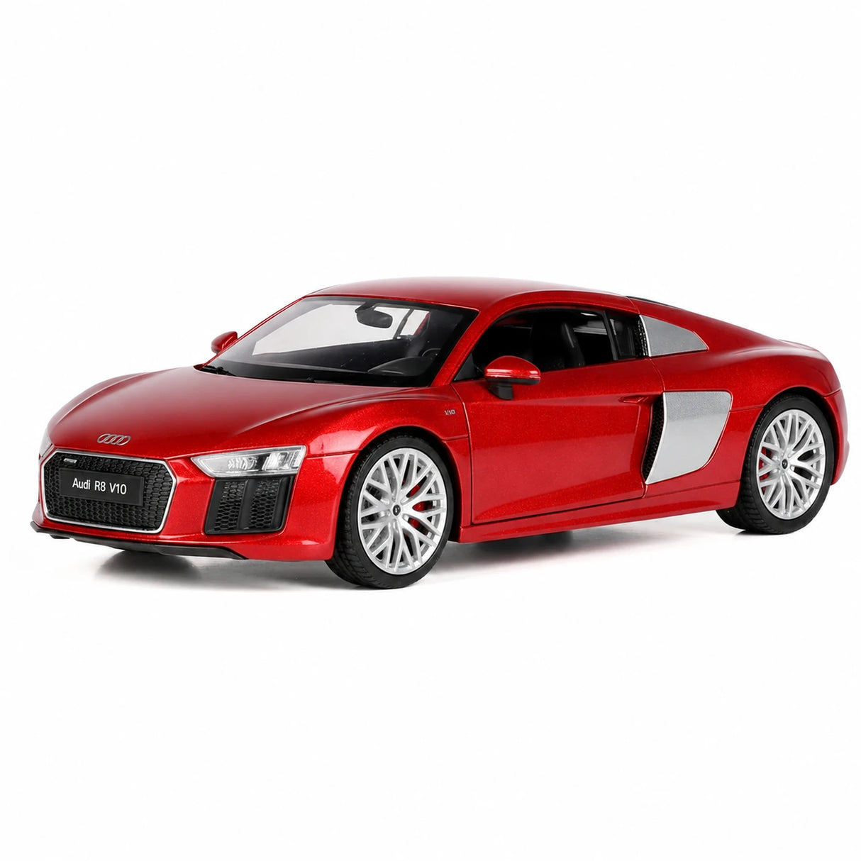 Welly Audi 2016 R8 V10 vermelho 1:24 – modelo de exposição em metal fundido