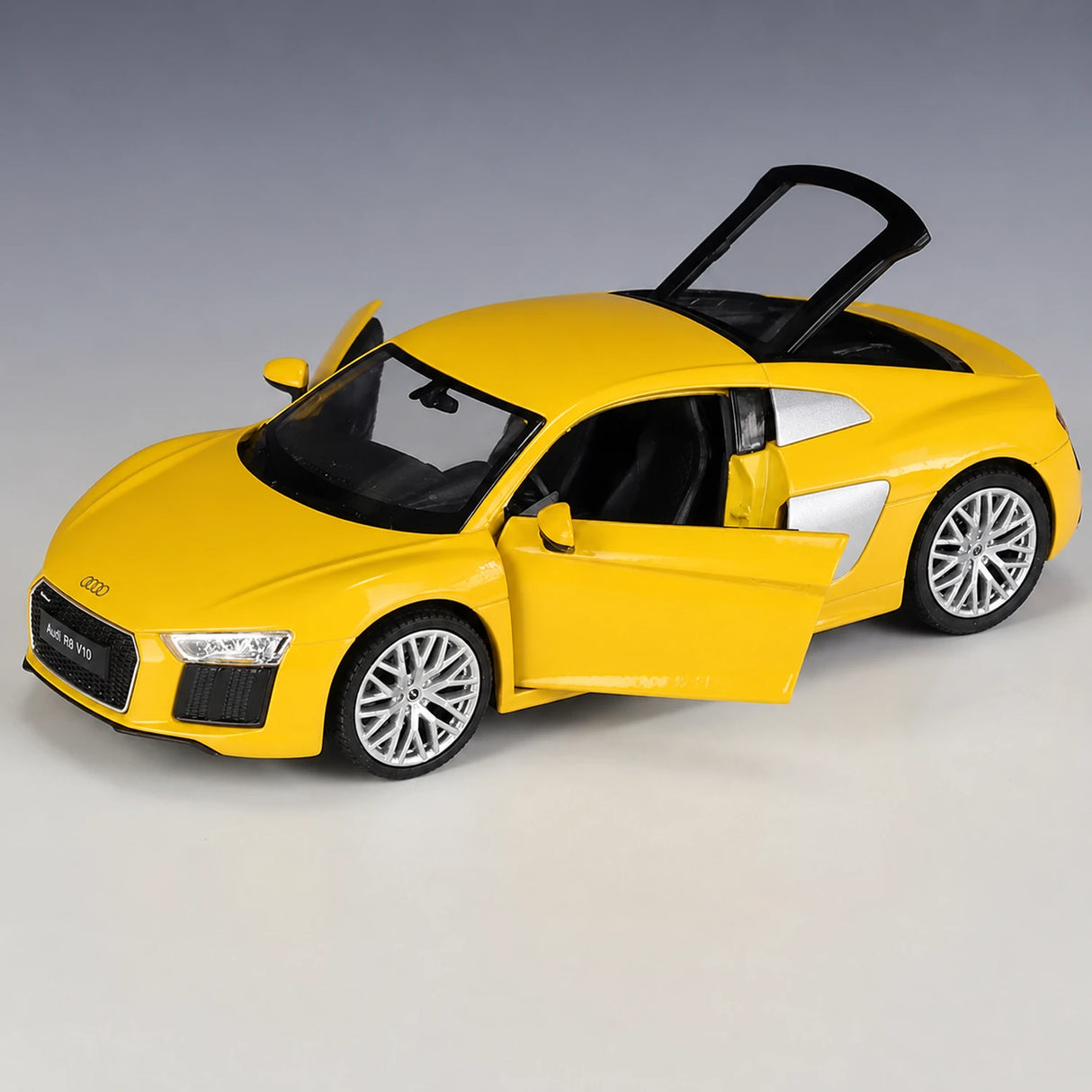Welly Audi 2016 R8 V10 Yellow 1:24 – Diecast Display Model Die-Cast