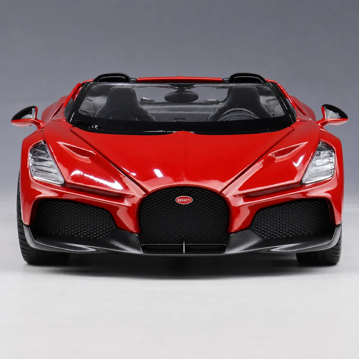 Welly Bugatti 2022 W16 Mistral Red 1:24 – Valuvalettu näyttömalli