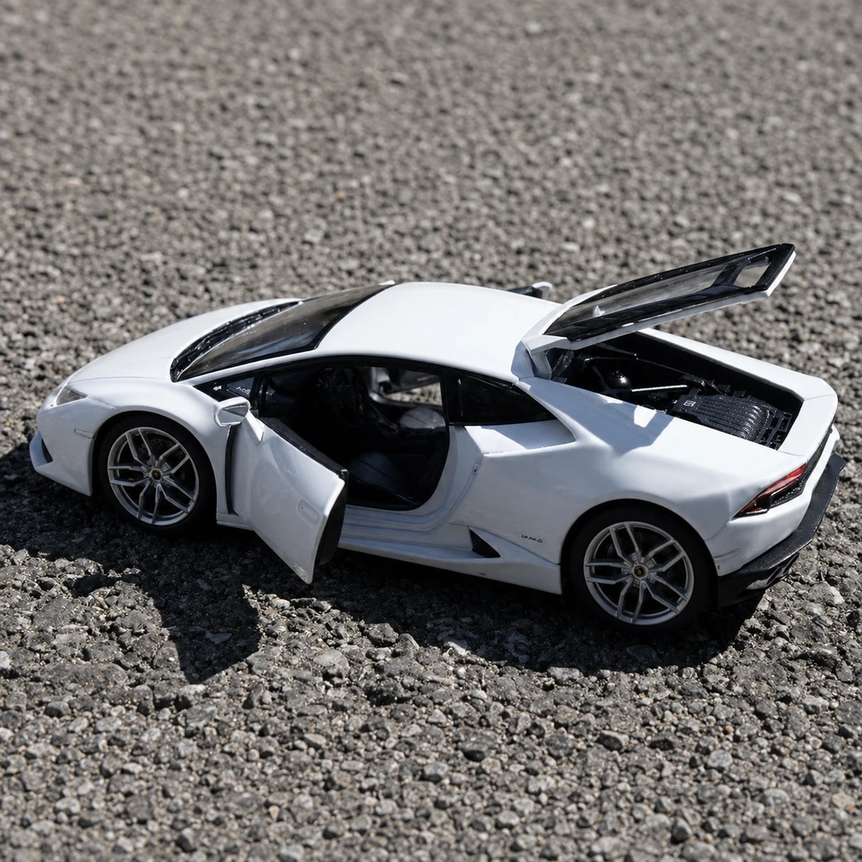 Welly Lamborghini 2016 Huracan LP610-4 White 1:24 – Modelo de exhibición de fundición a presión