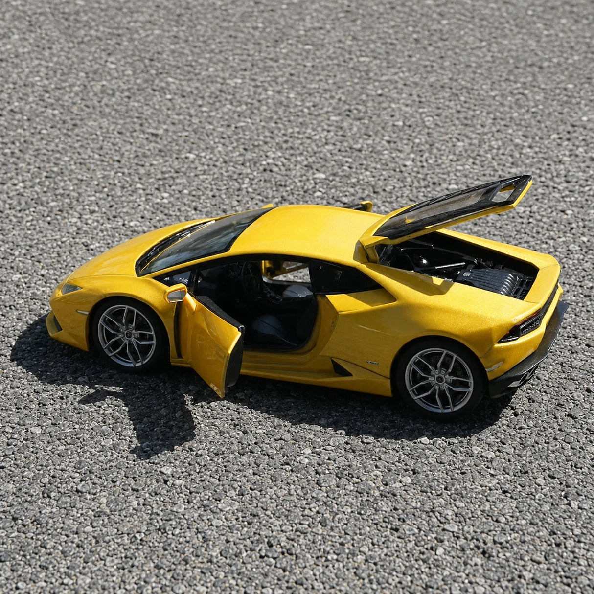 Welly Lamborghini 2016 Huracan LP610-4 geel 1:24 – diecast displaymodel