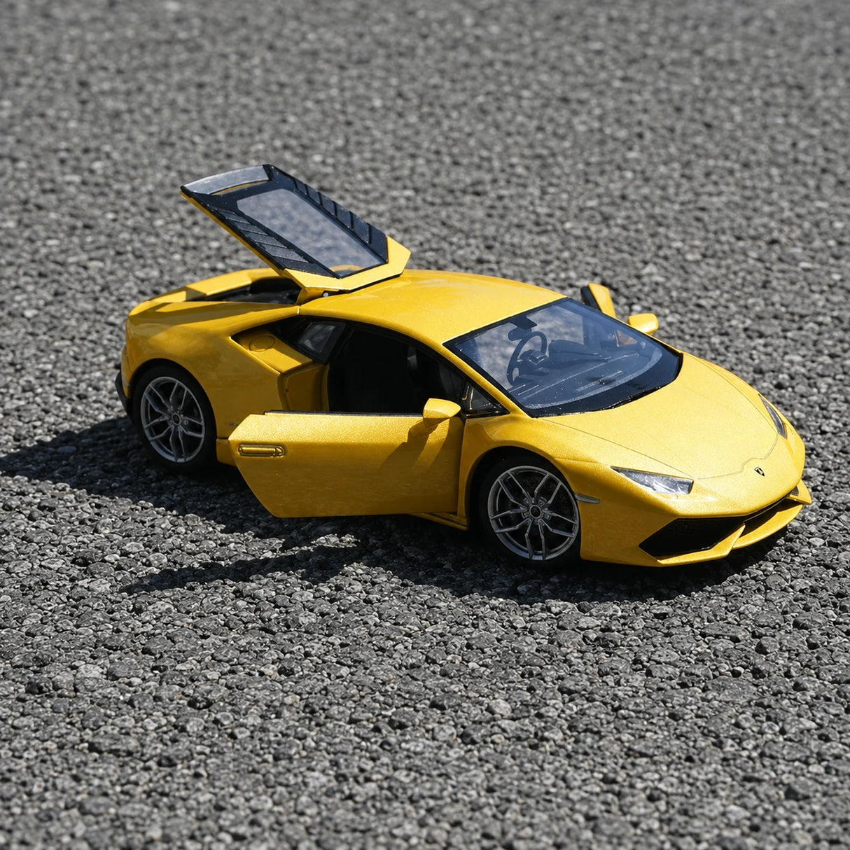 Welly Lamborghini 2016 Huracan LP610-4 geel 1:24 – diecast displaymodel