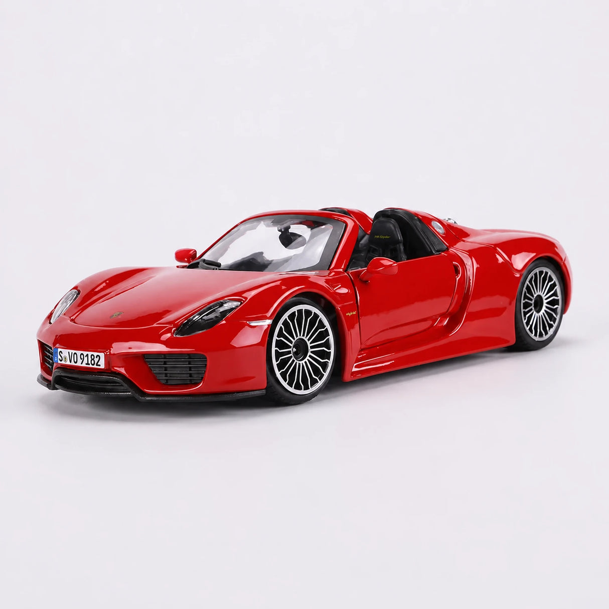 Welly Porsche 2013 918 Spyder Red 1:24 – model wyświetlacza odlewany z metalu