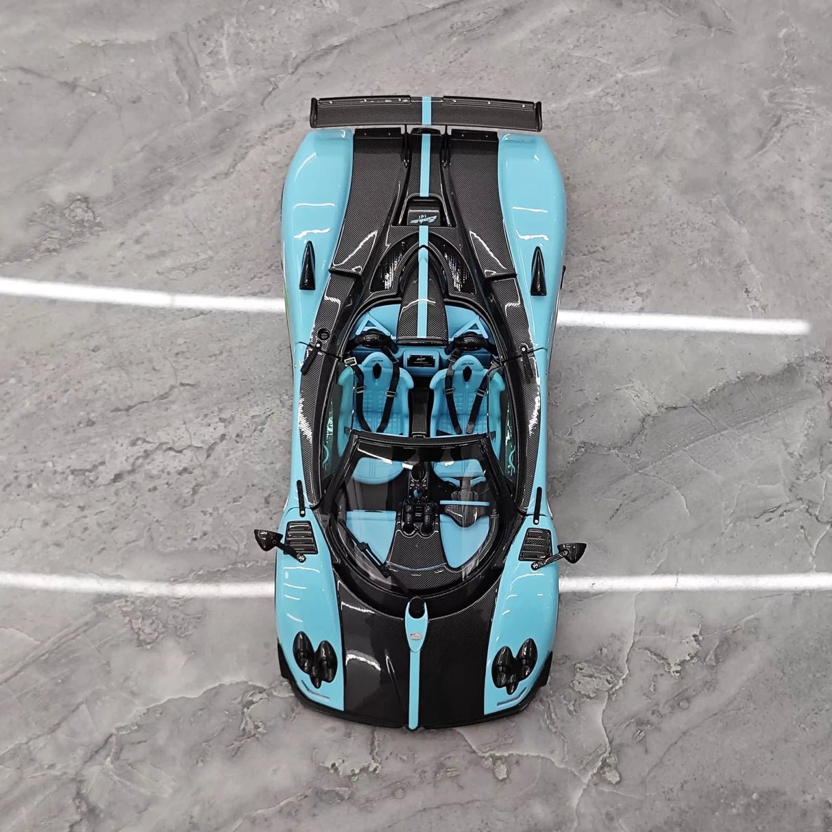 Almost Real Pagani 2009 Zonda Uno Roadster Blue 1:18 – Collectible Diecast Model Die-Cast