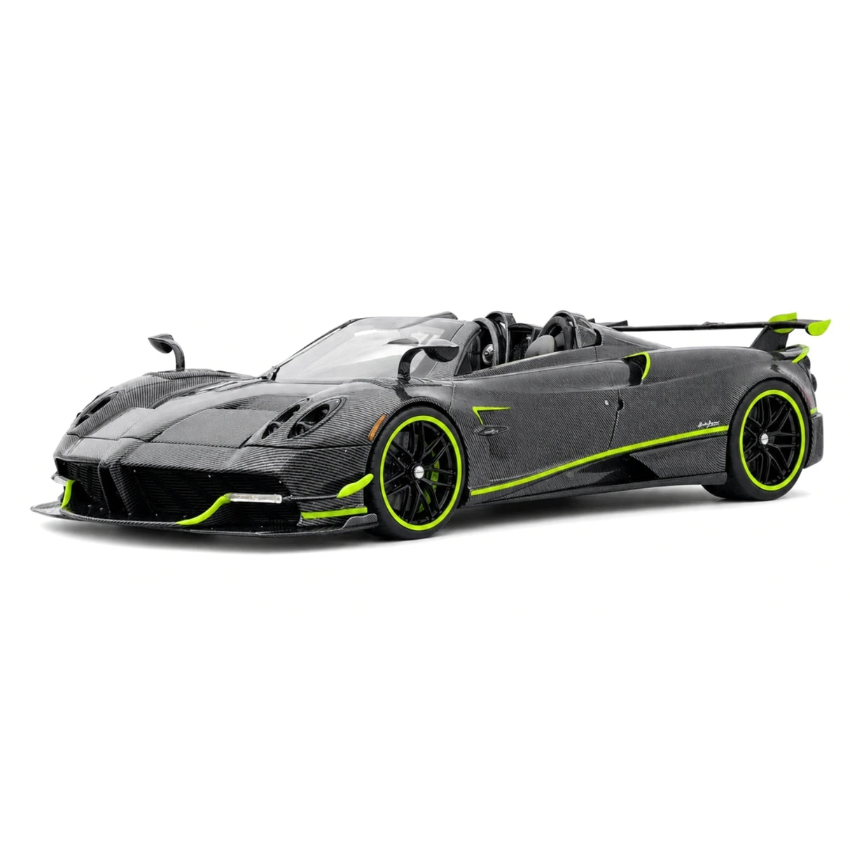 أوسترالوكس Pagani 2019 Huayra Roadster BC ألياف الكربون الأخضر 1:18 – راتنج نموذجي قابل للجمع