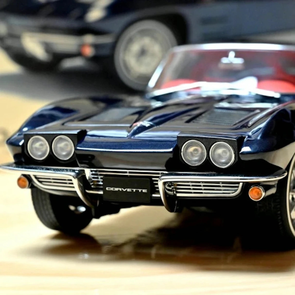 AutoArt Chevrolet 1963 Corvette C2 Blue 1:18 – Collectible Diecast Model Die-Cast