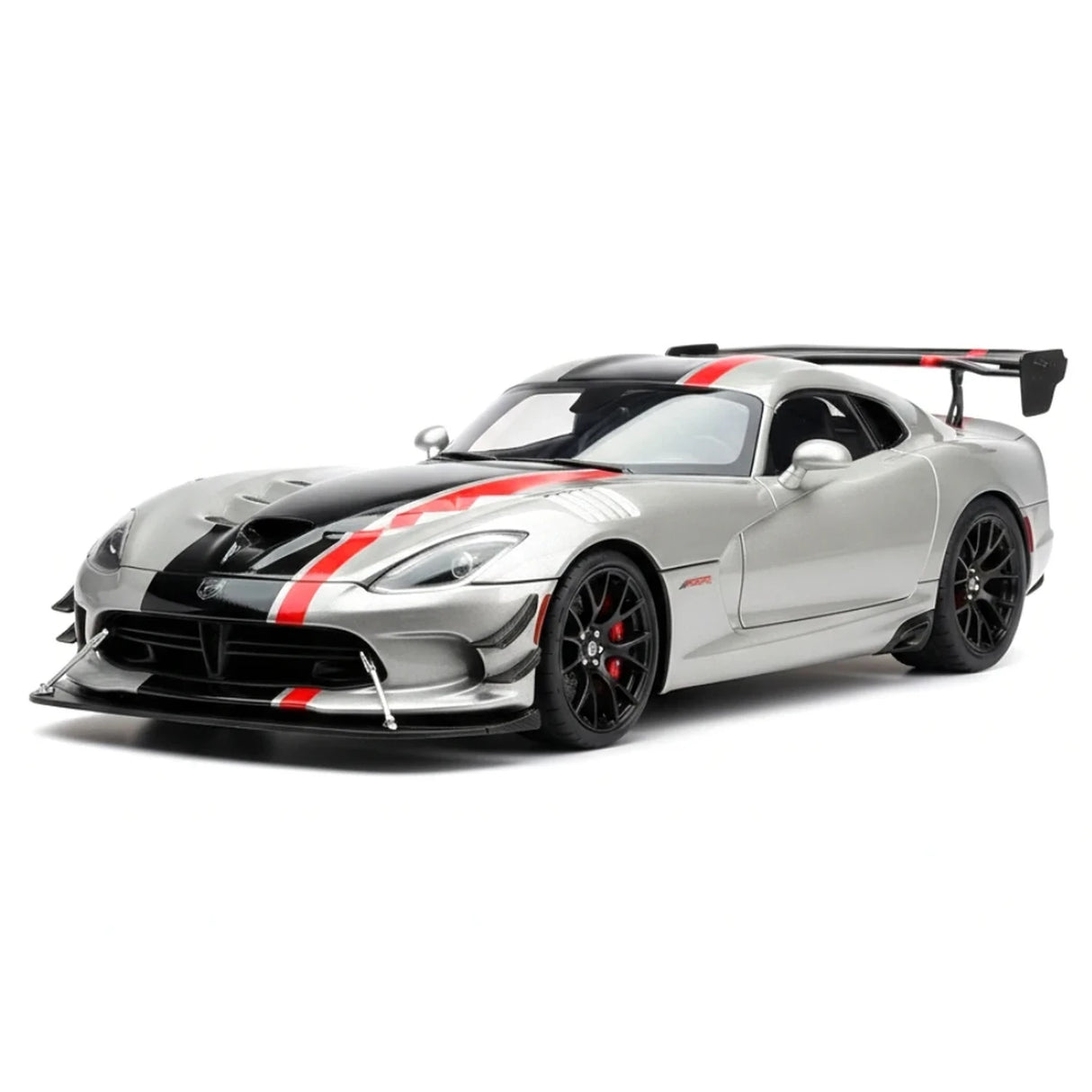 AutoArt Dodge 2017 Viper ACR zilver and rood 1:18 – diecast verzamelmodel