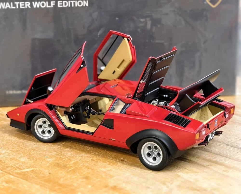 AutoArt Lamborghini 1978 Countach LP400S والتر وولف إصدار 1:18 – نماذج معدنية قابلة للجمع من النماذج المصبوبة بالقالب