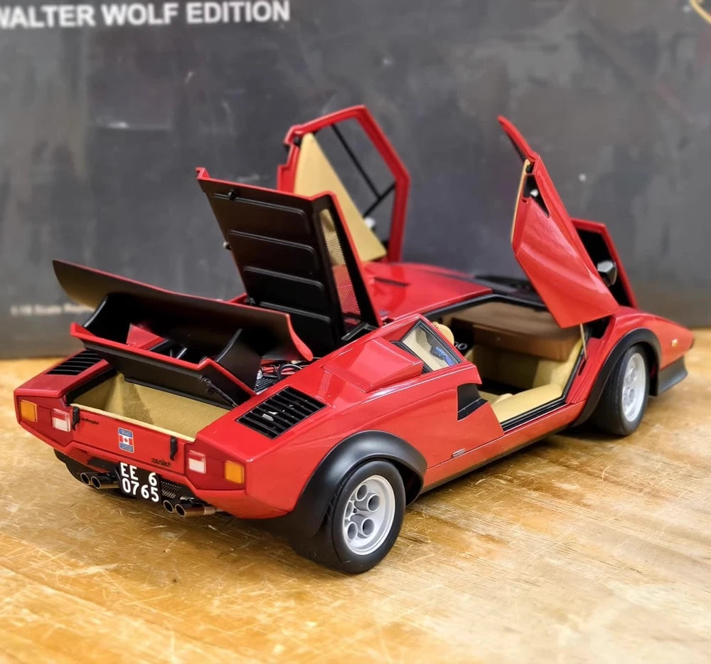 AutoArt Lamborghini 1978 Countach LP400S والتر وولف إصدار 1:18 – نماذج معدنية قابلة للجمع من النماذج المصبوبة بالقالب