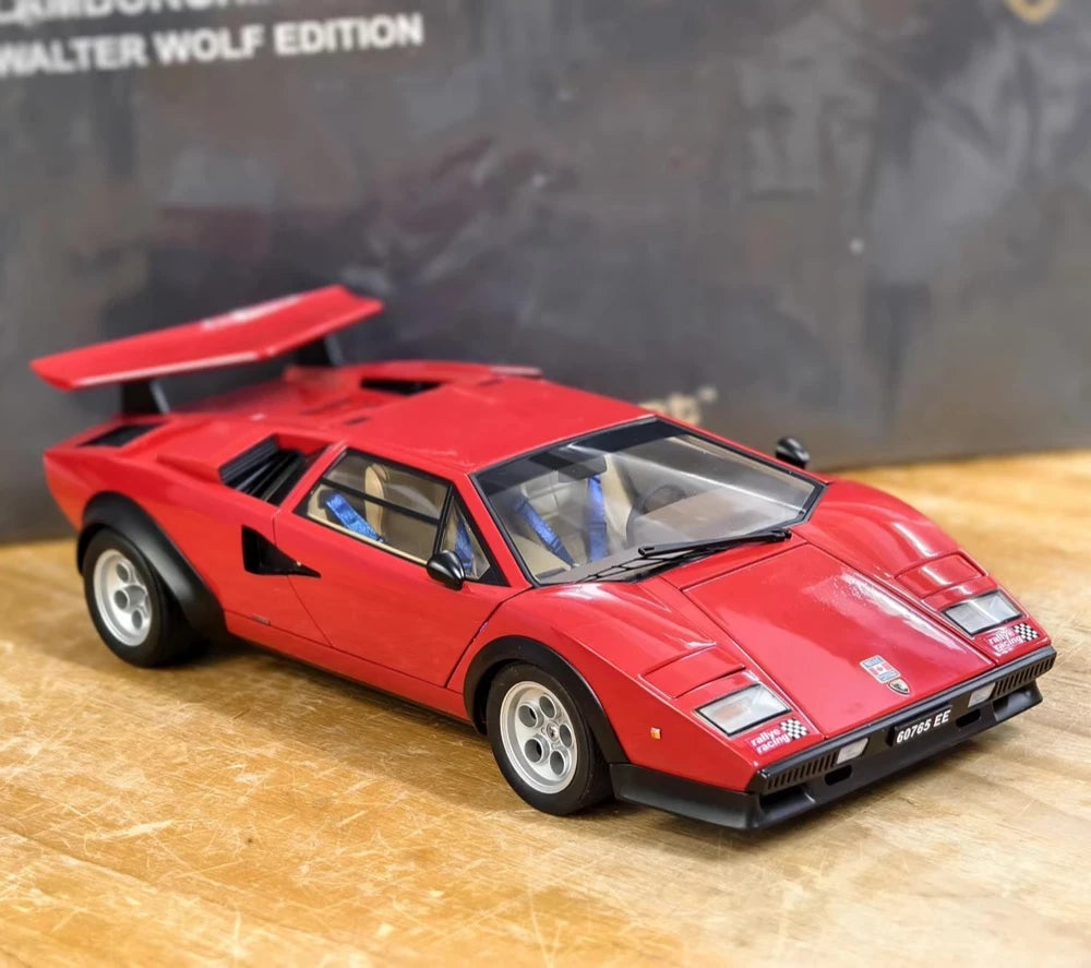 AutoArt Lamborghini 1978 Countach LP400S والتر وولف إصدار 1:18 – نماذج معدنية قابلة للجمع من النماذج المصبوبة بالقالب