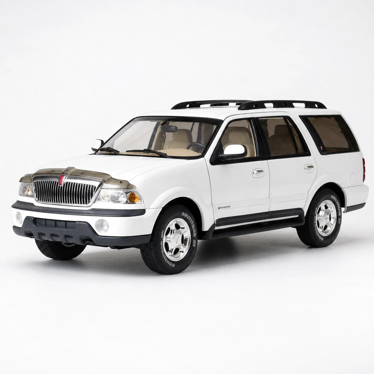 AutoArt Lincoln 2003 Navigator White 1:18 – Keräilyesineitä valuvalumallina