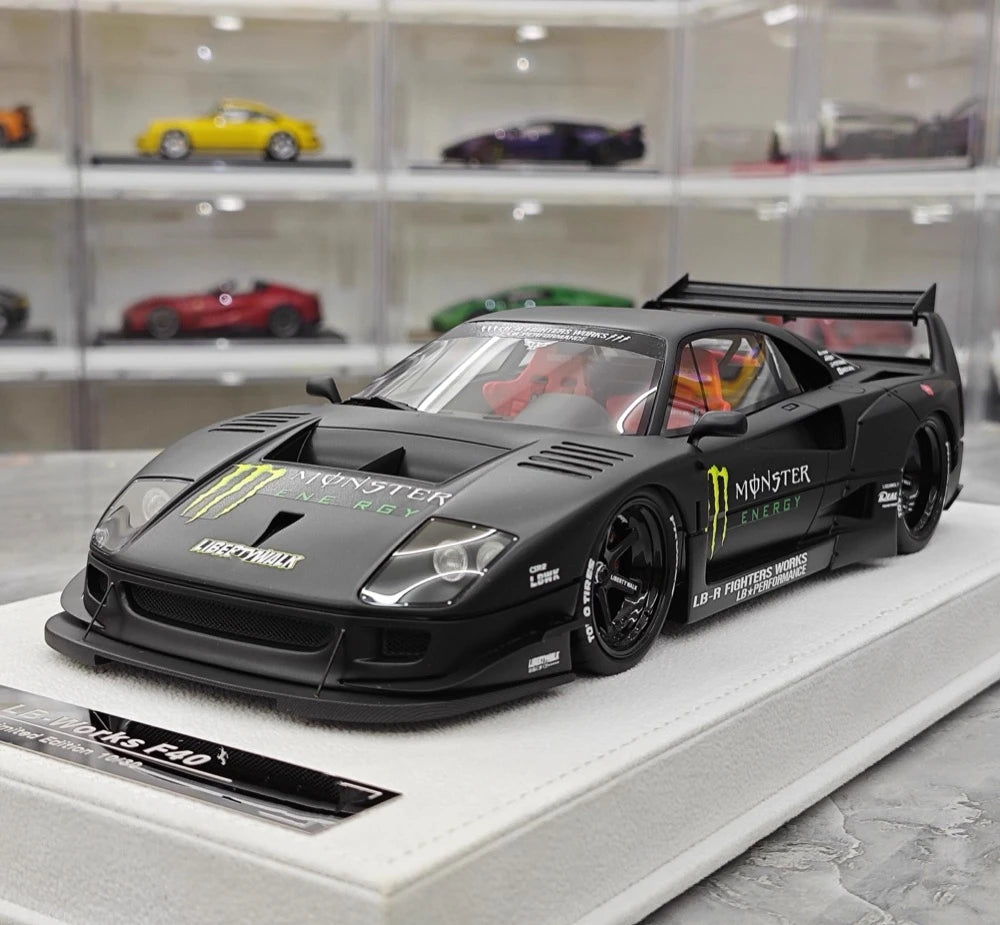 BBA Ferrari 1987 F40 Liberty Walk Widebody Monster 1:18 – Collectible Resin Model Resin