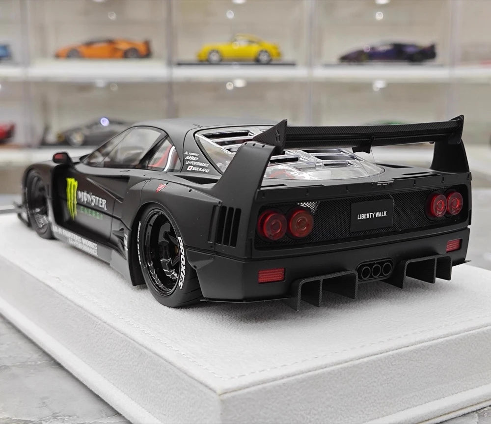 BBA Ferrari 1987 F40 Liberty Walk Widebody Monster 1:18 – Collectible Resin Model Resin