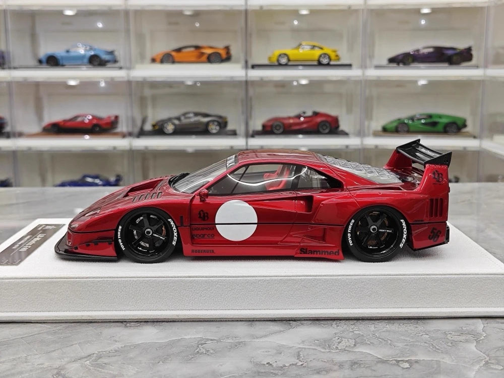 BBA Ferrari 1987 F40 Liberty Walk Widebody Red 1:18 – Collectible Resin Model Resin