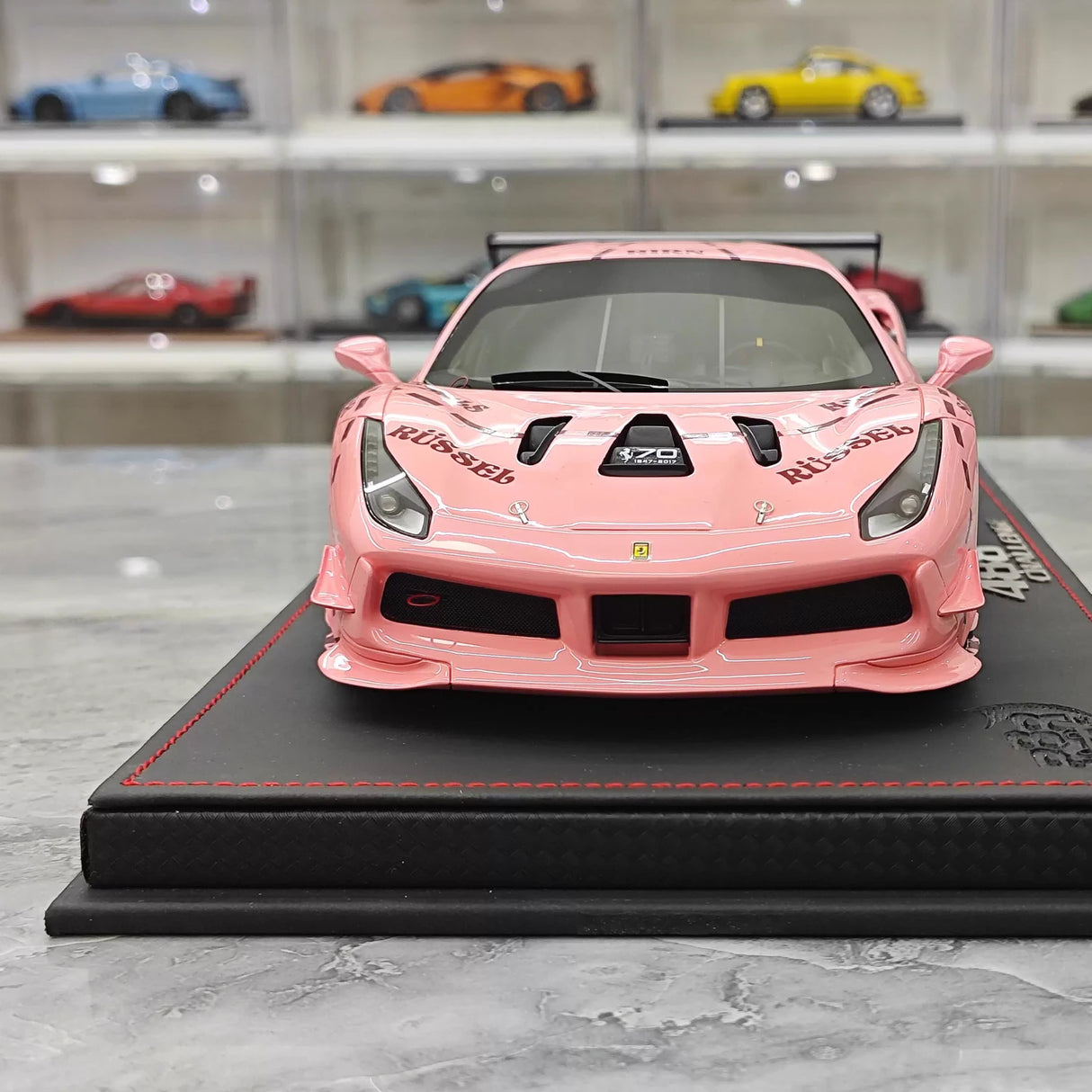 BBR Ferrari 2020 488 Challenge Evo Pink Pig Livery 1:18 – Collectible Resin Model Resin