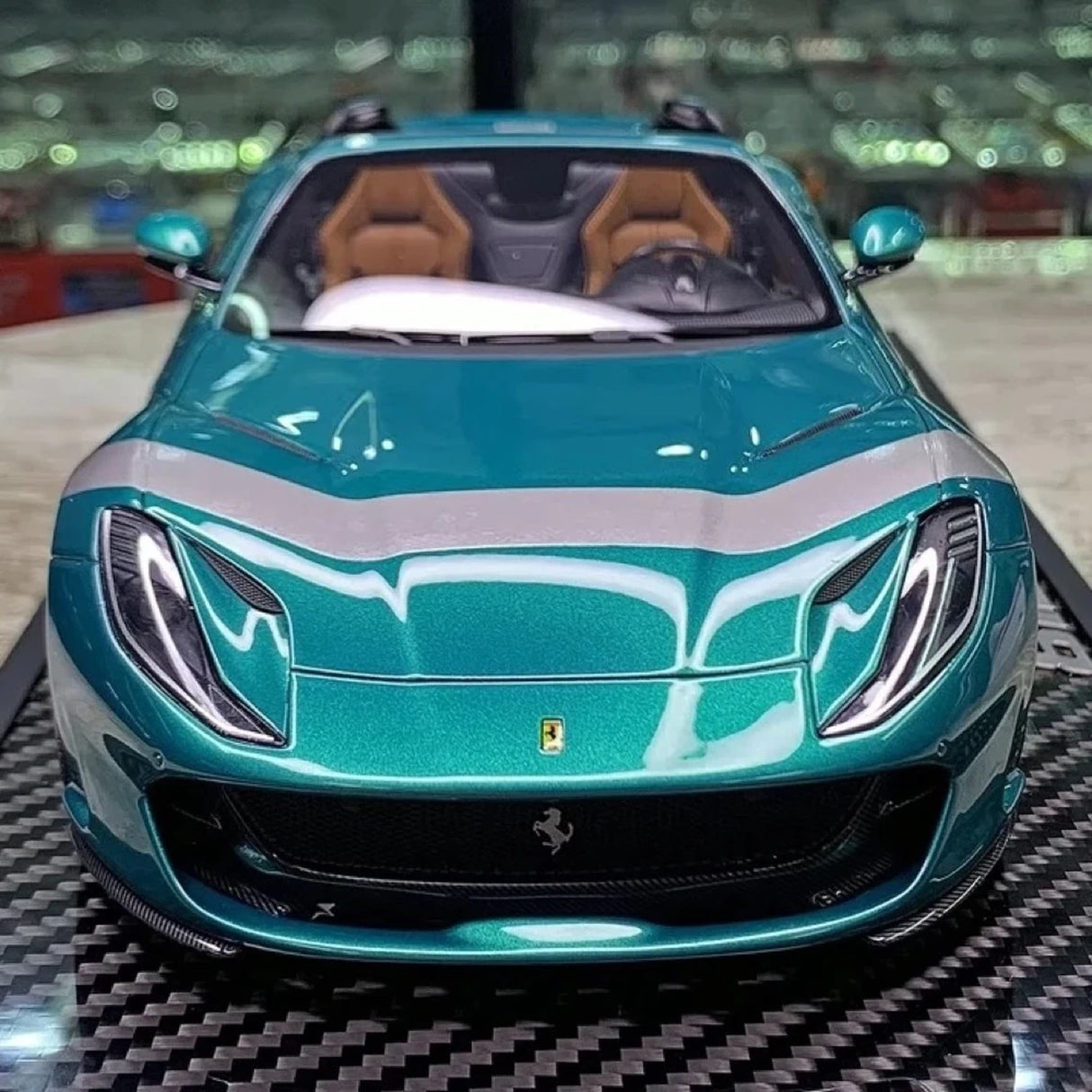 BBR Ferrari 2020 812 GTS Blue 1:18 – Keräilyhartsimalli valukappale