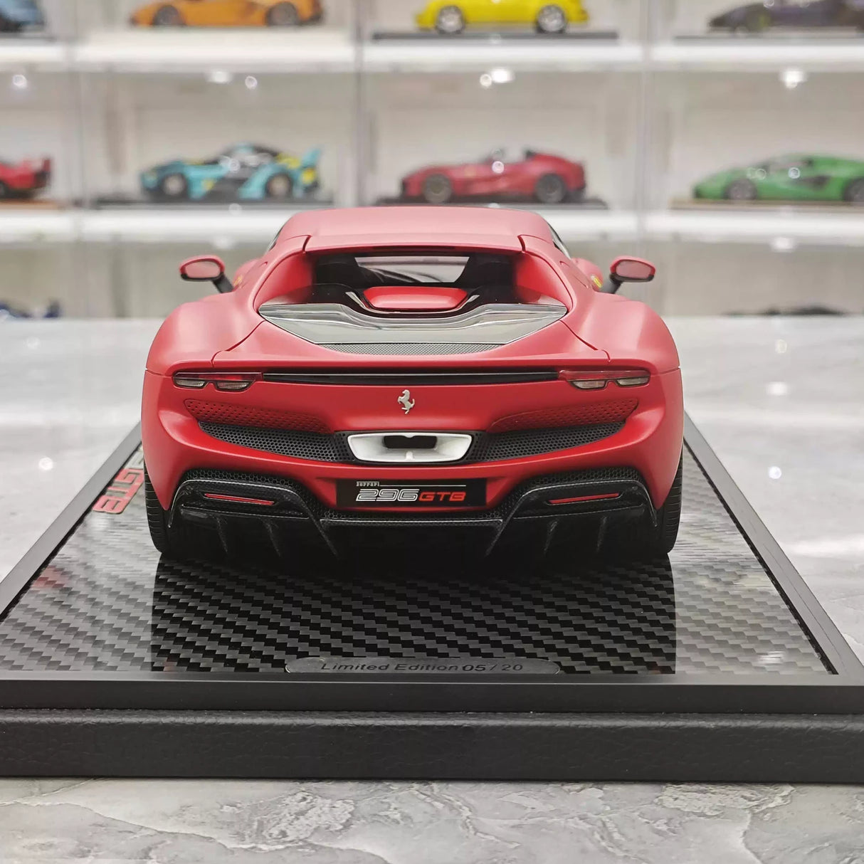 BBR Ferrari 2022 296 GTB Matte Red 1:18 – Keräilyhartsimallihartsi