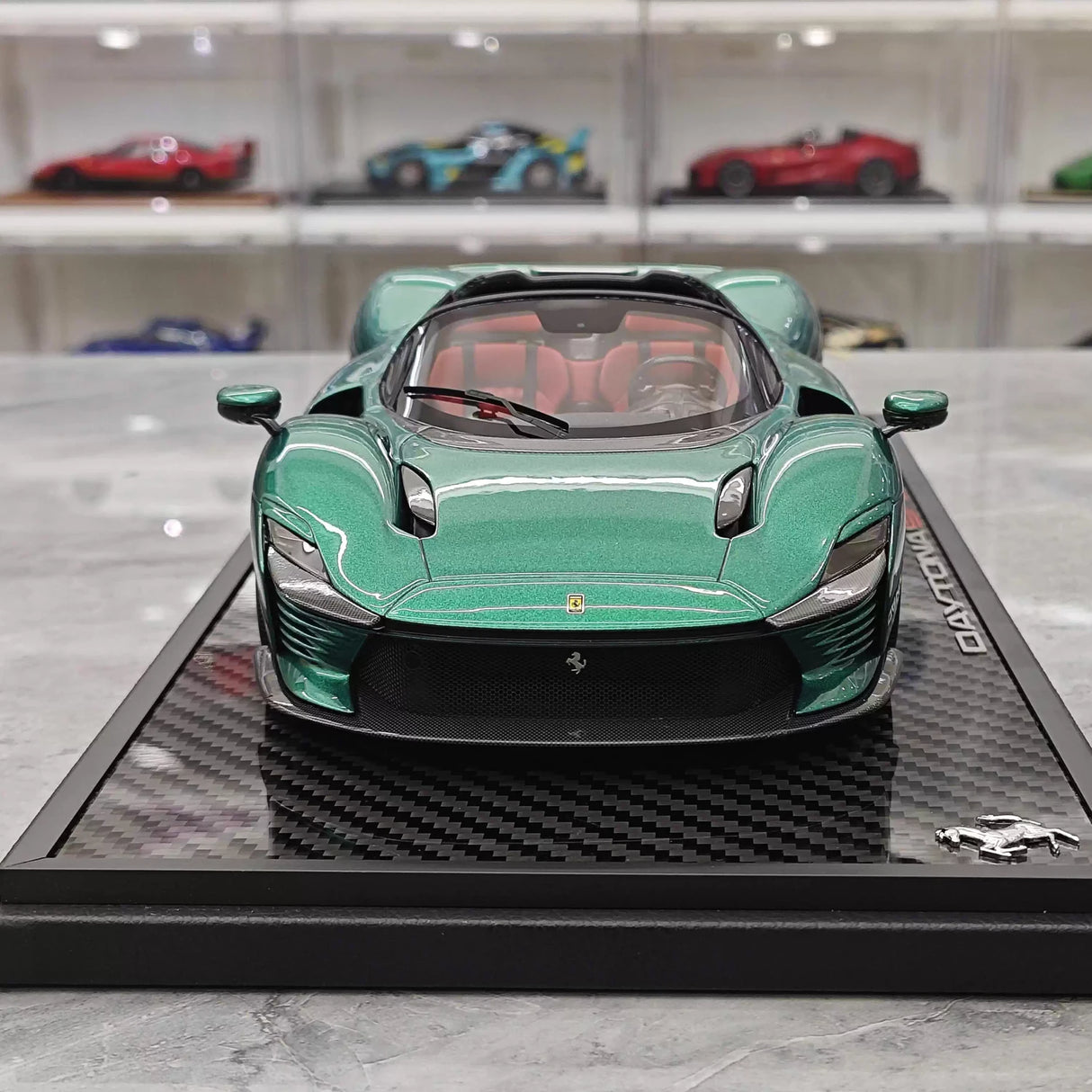 BBR Ferrari 2023 Daytona SP3 Spider Green 1:18 – kolekcjonerska żywica modelowa żywica
