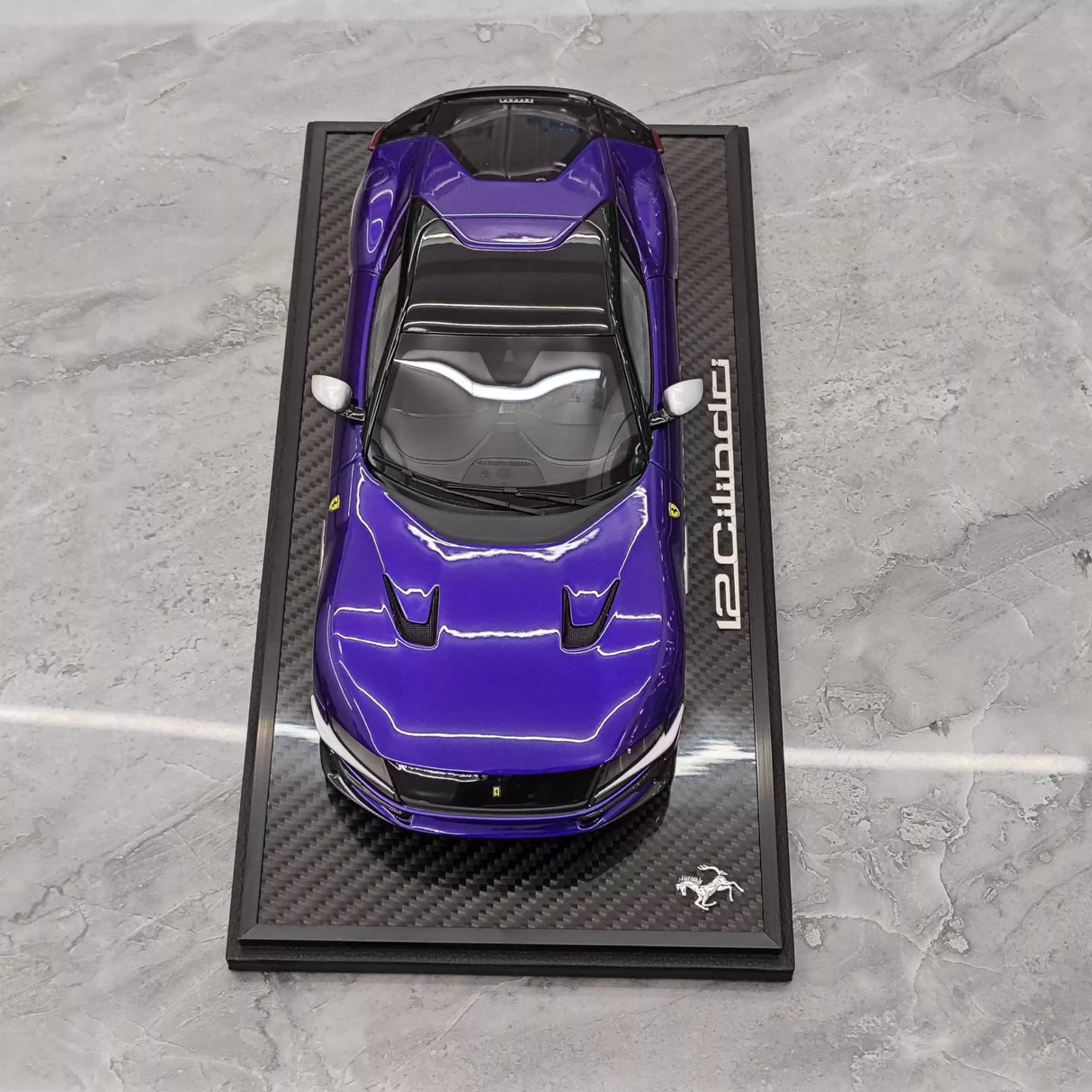 BBR Ferrari 2024 12 سيليندري كوبيه بنفسجي 1:18 – راتنج موديل قابل للجمع