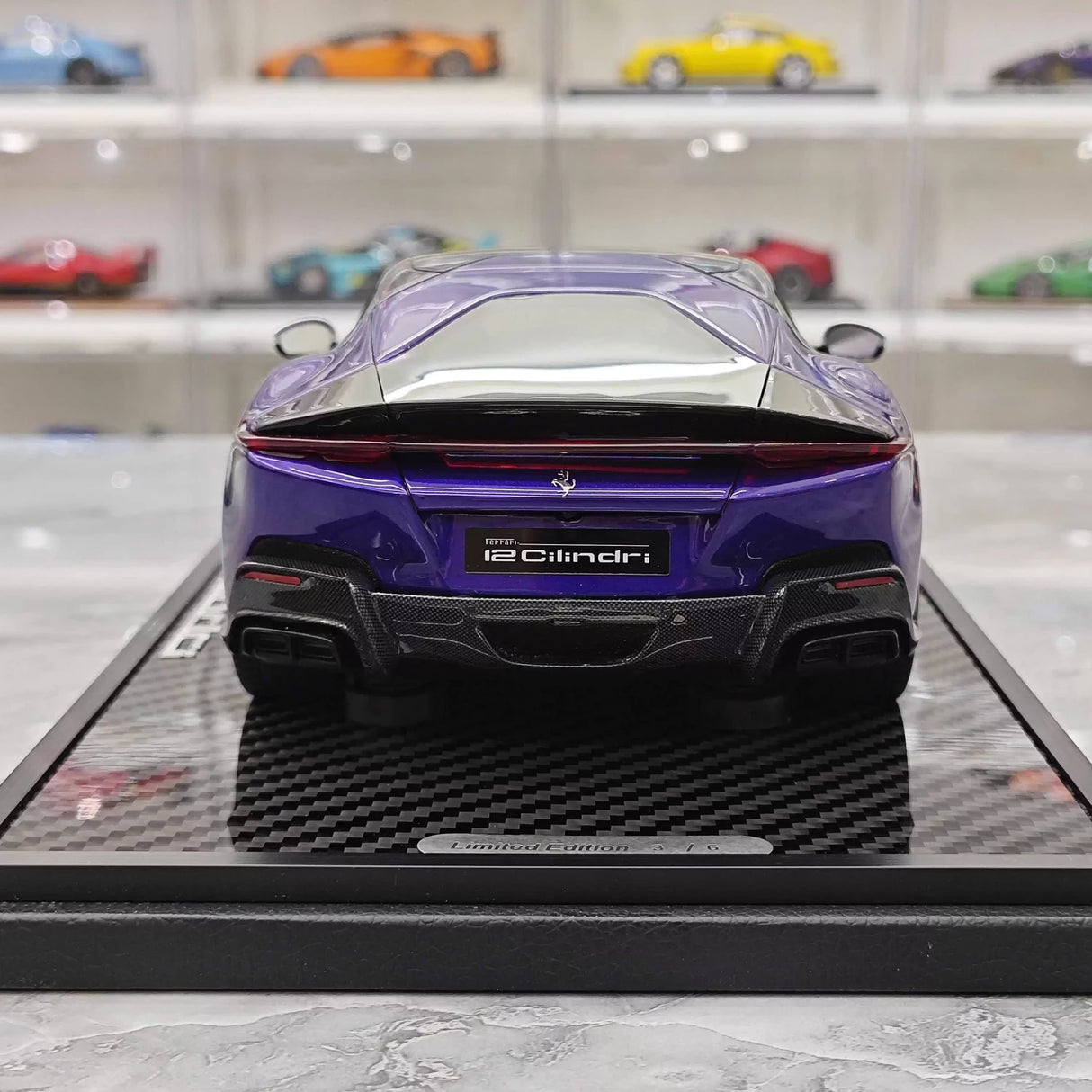 BBR Ferrari 2024 12 سيليندري كوبيه بنفسجي 1:18 – راتنج موديل قابل للجمع