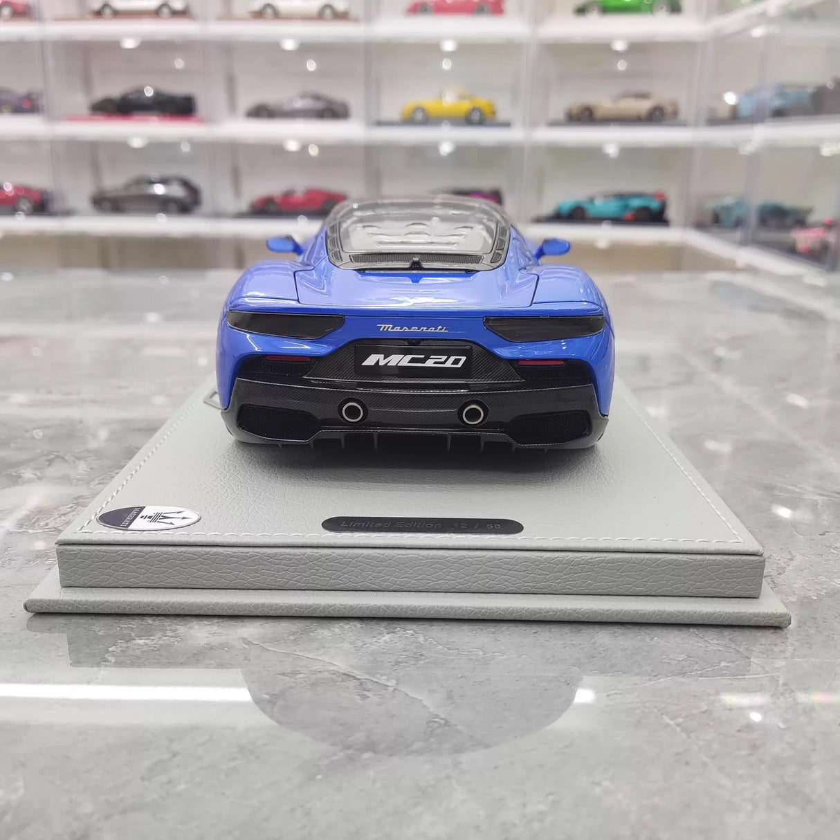 BBR Maserati 2022 MC20 Blue 1:18 – Kolekcjonerski model odlewany