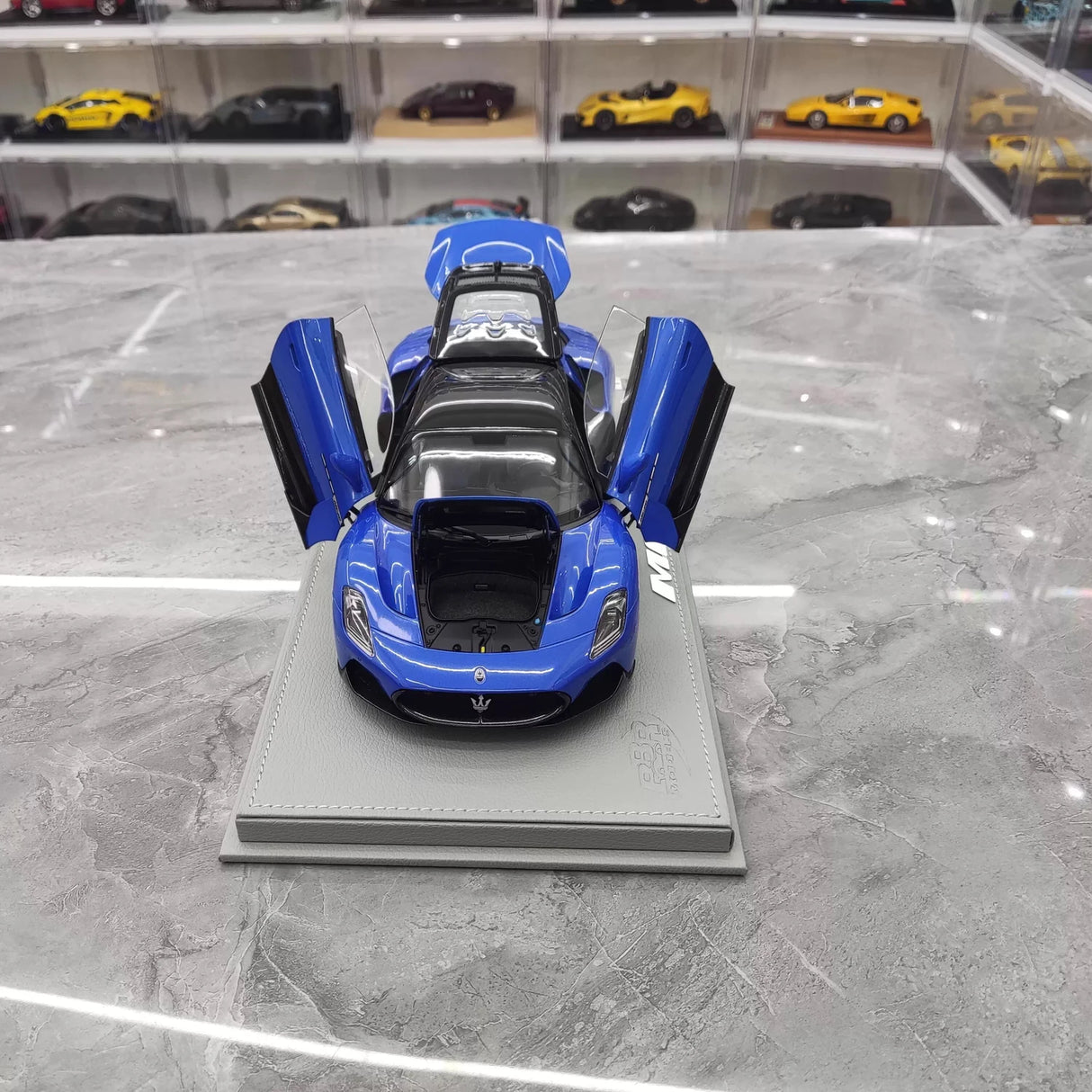 BBR Maserati 2022 MC20 Blue 1:18 – Kolekcjonerski model odlewany