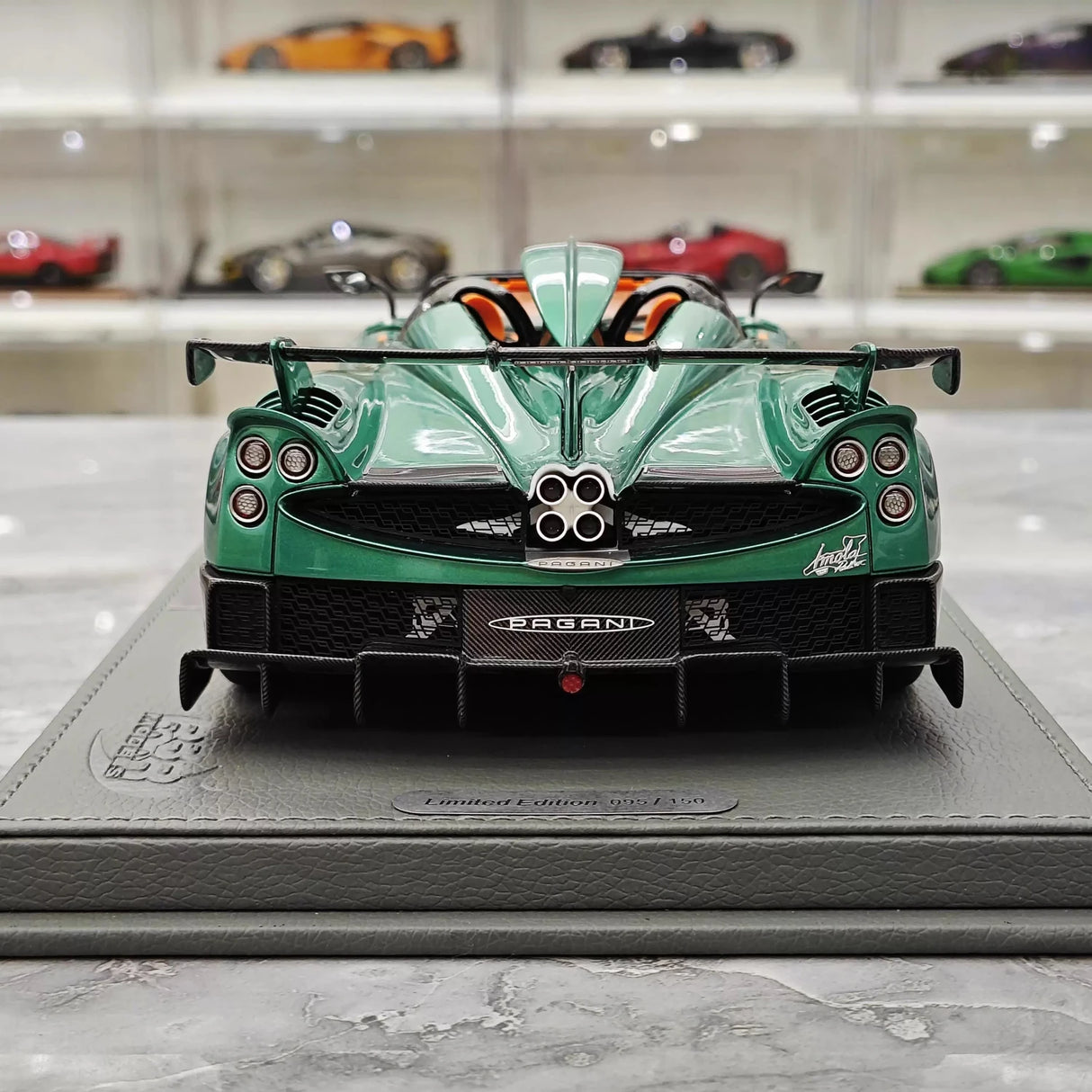BBR Pagani 2020 Imola Roadster Green 1:18 – kolekcjonerska żywica modelowa