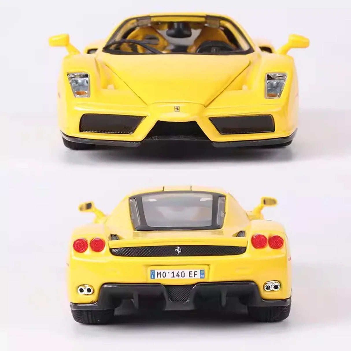 Bburago Ferrari 2002 Enzo Yellow 1:24 – Valuvalettu näyttömalli