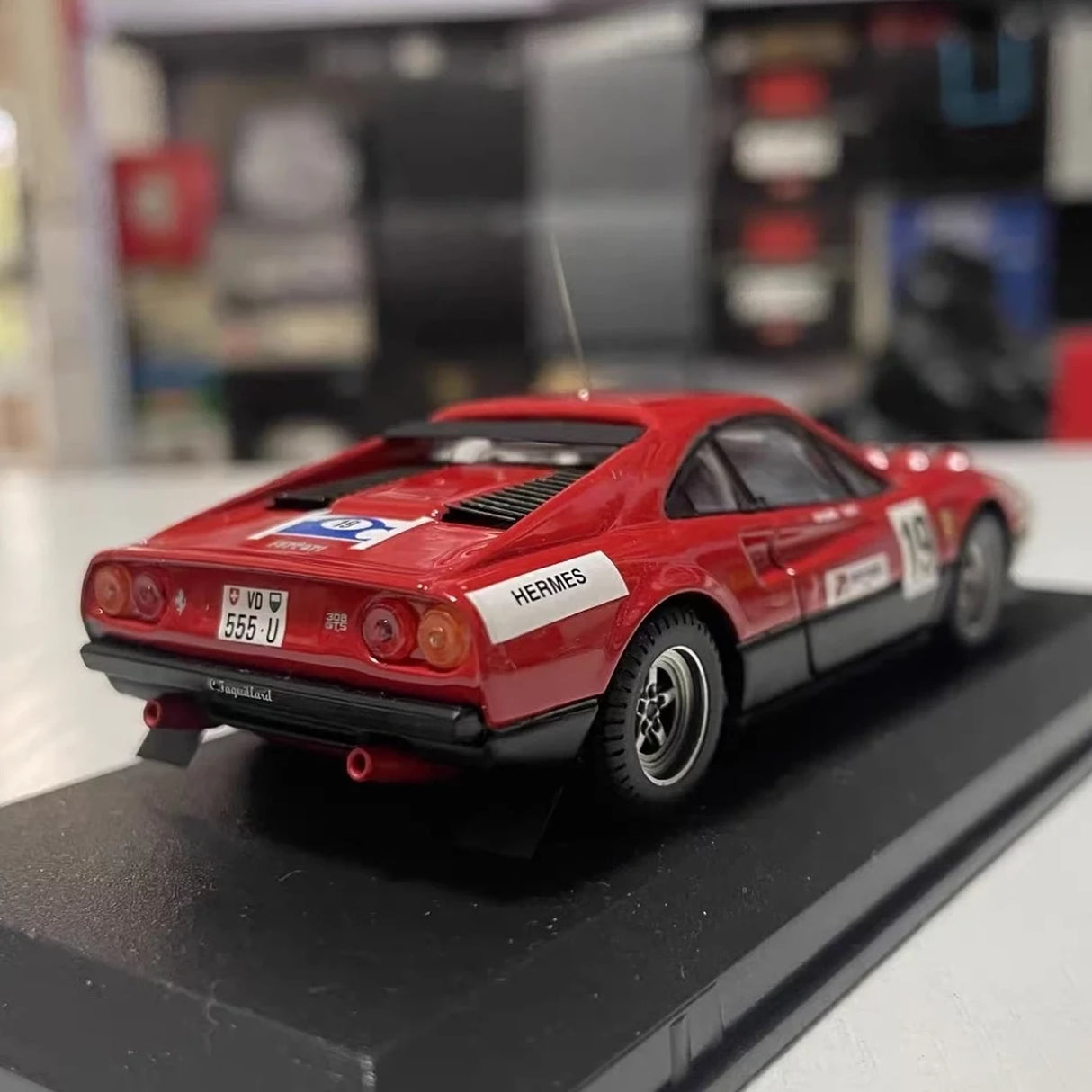 Ferrari 1982 308 GTB Rally St. Cergue C. Jaquillard #19 1:43 diecast collectible model by BEST - view 5