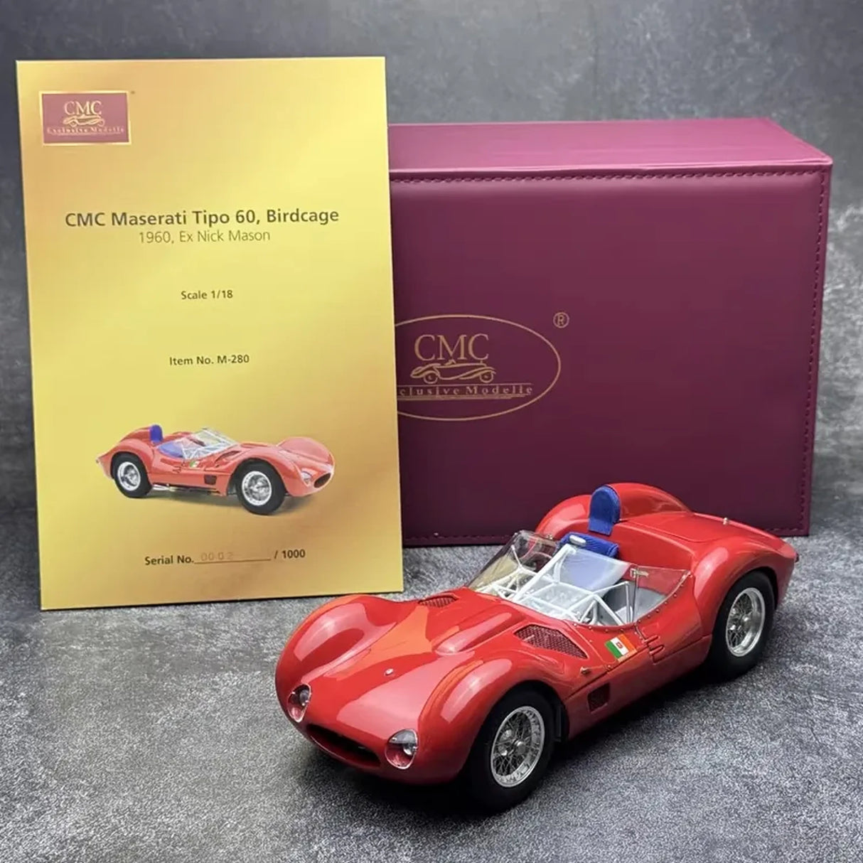 CMC Maserati 1959 Tipo 61 Birdcage Red 1:18 – Collectible Diecast Model Die-Cast