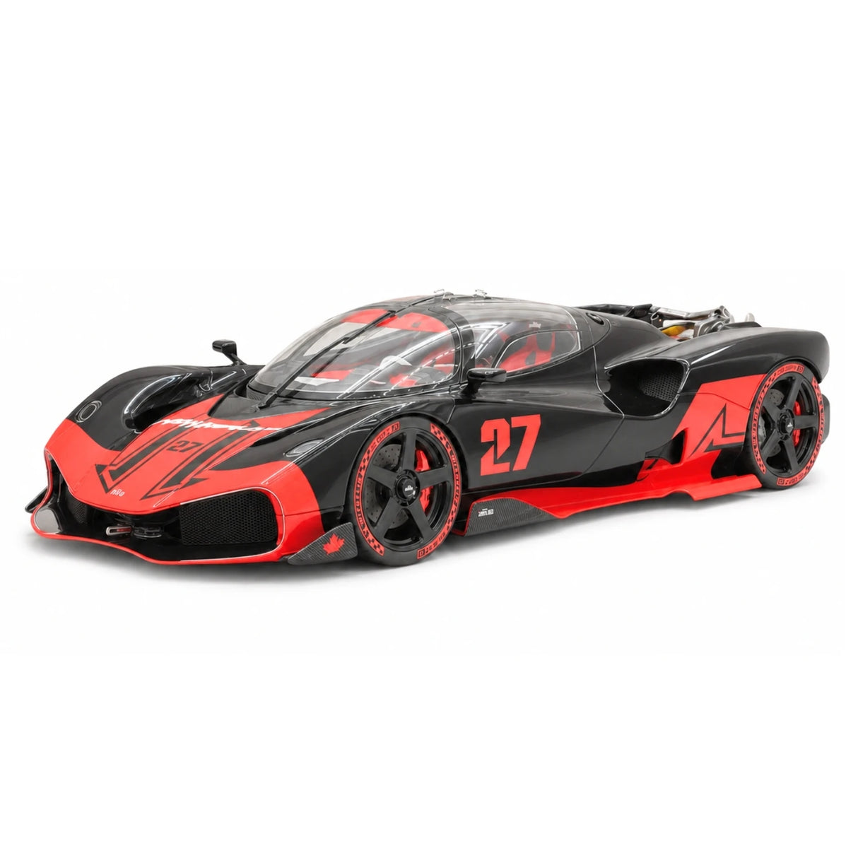 Nilu27 2024 NILU Black Red 1:18 resin model car by FrontiArt - view 14