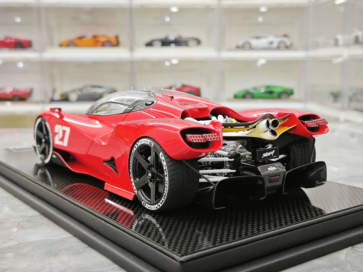Nilu27 2024 NILU Red 1:18 resin model car by FrontiArt - view 6