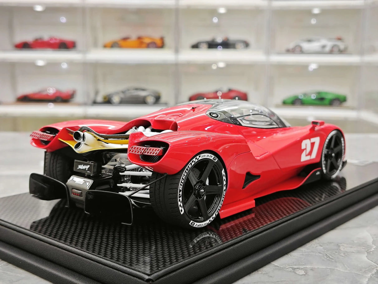 Nilu27 2024 NILU Red 1:18 resin model car by FrontiArt - view 8