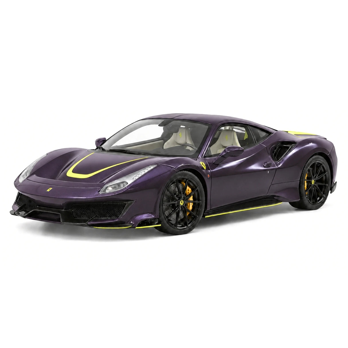 Henson & Heaven Ferrari 2018 488 Pista Viola Hong Kong 1:18 – Sammelobjekt-Harz-Modellharz