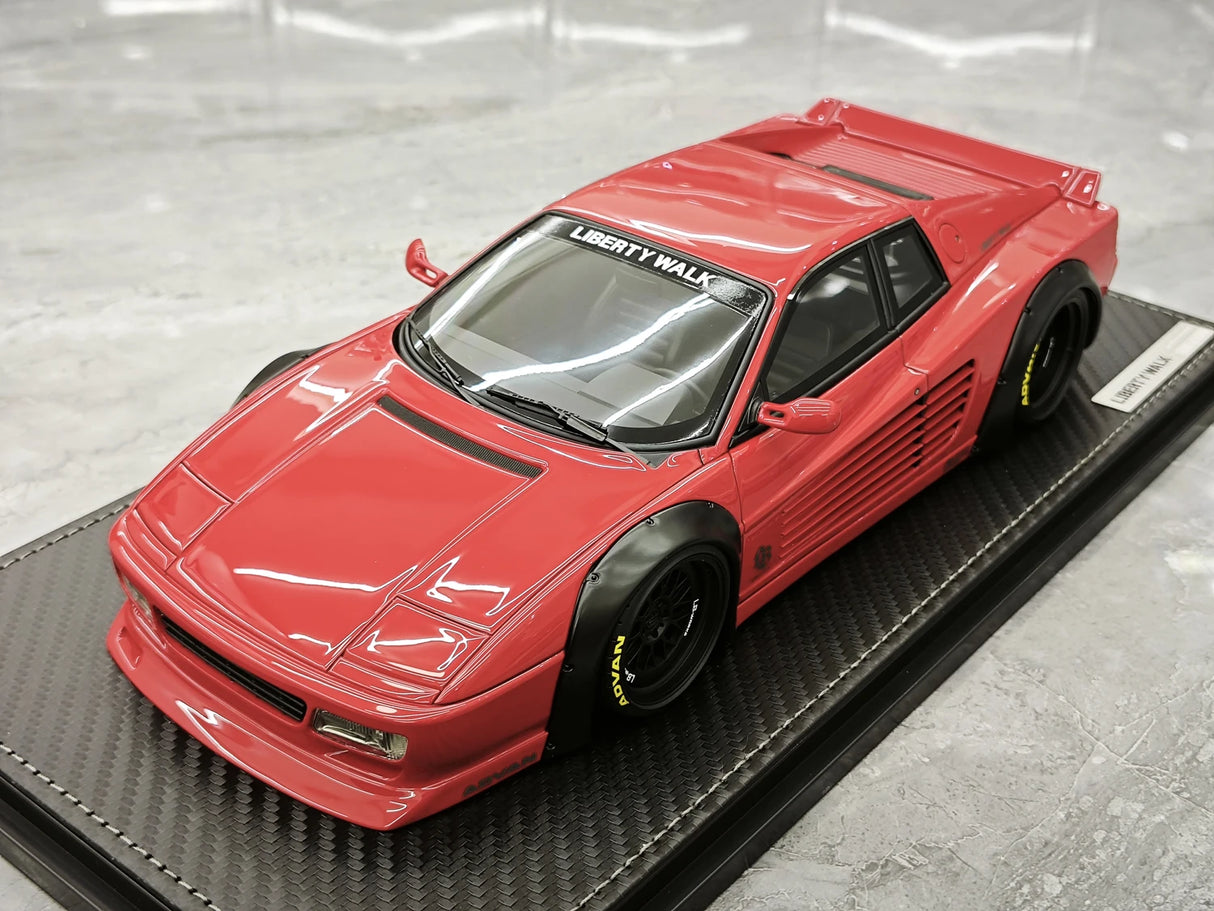 Ferrari 1992 512 TR LB-WORKS JDM Red 1:18 resin model car by Ignition - view 4