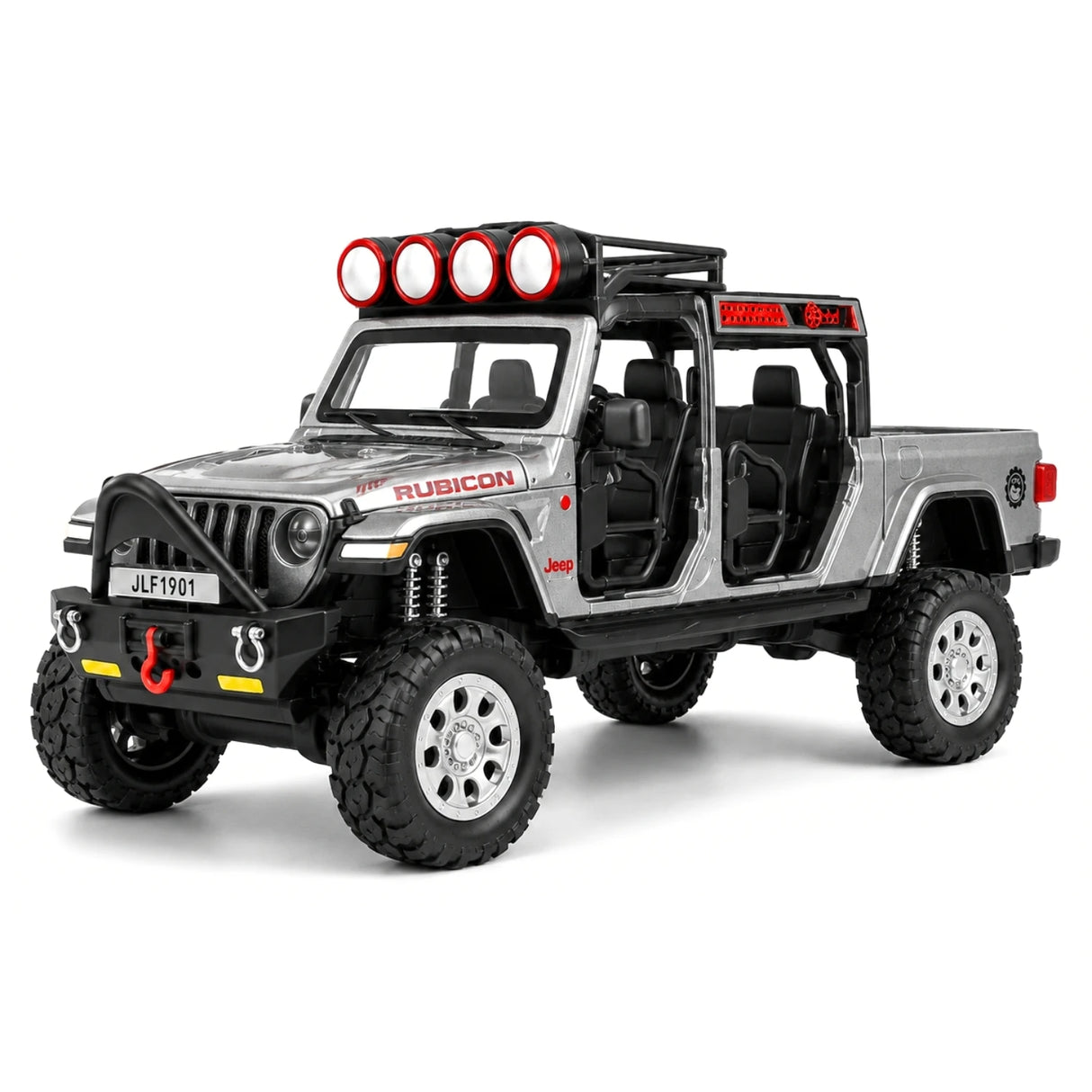 Jeep 2018 Wrangler terräng grå 1:32 – pressgjuten visningsmodell