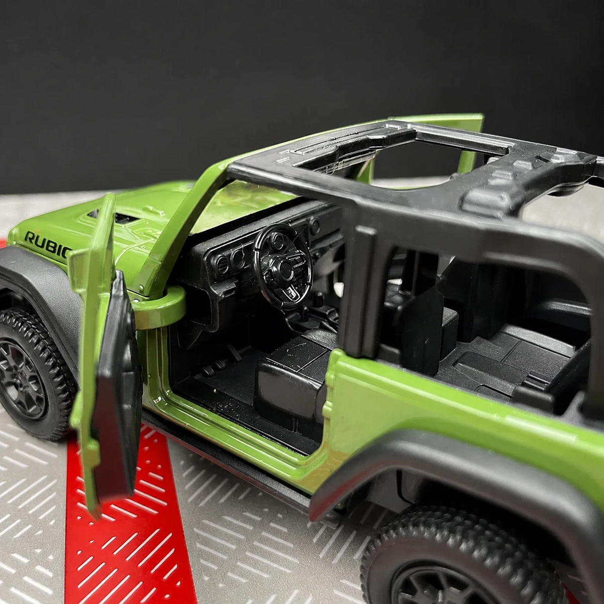 Jeep 2018 Wrangler Rubicon 그린 1:36 – 다이캐스트 디스플레이 모델 다이캐스트