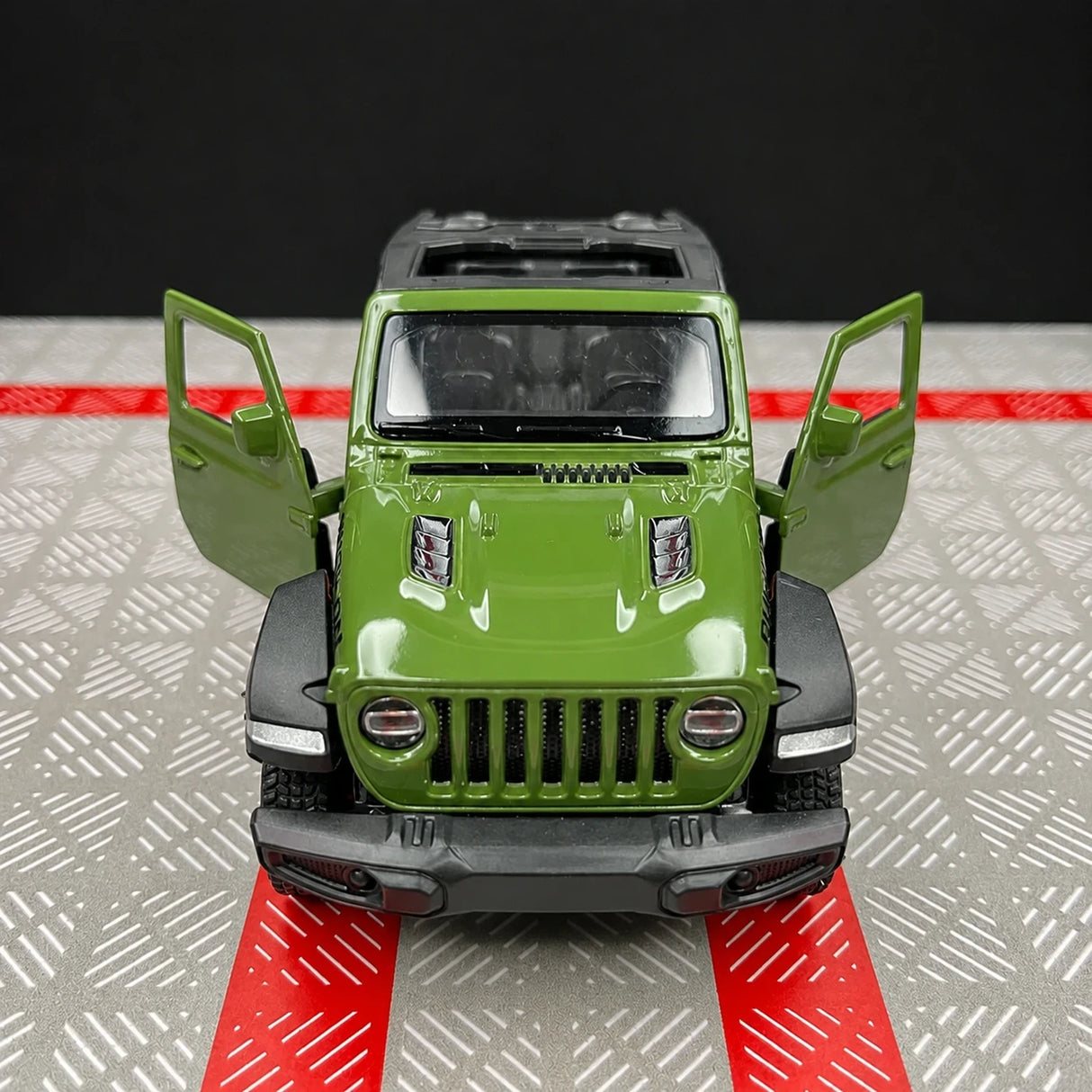 Jeep 2018 Wrangler Rubicon 그린 1:36 – 다이캐스트 디스플레이 모델 다이캐스트