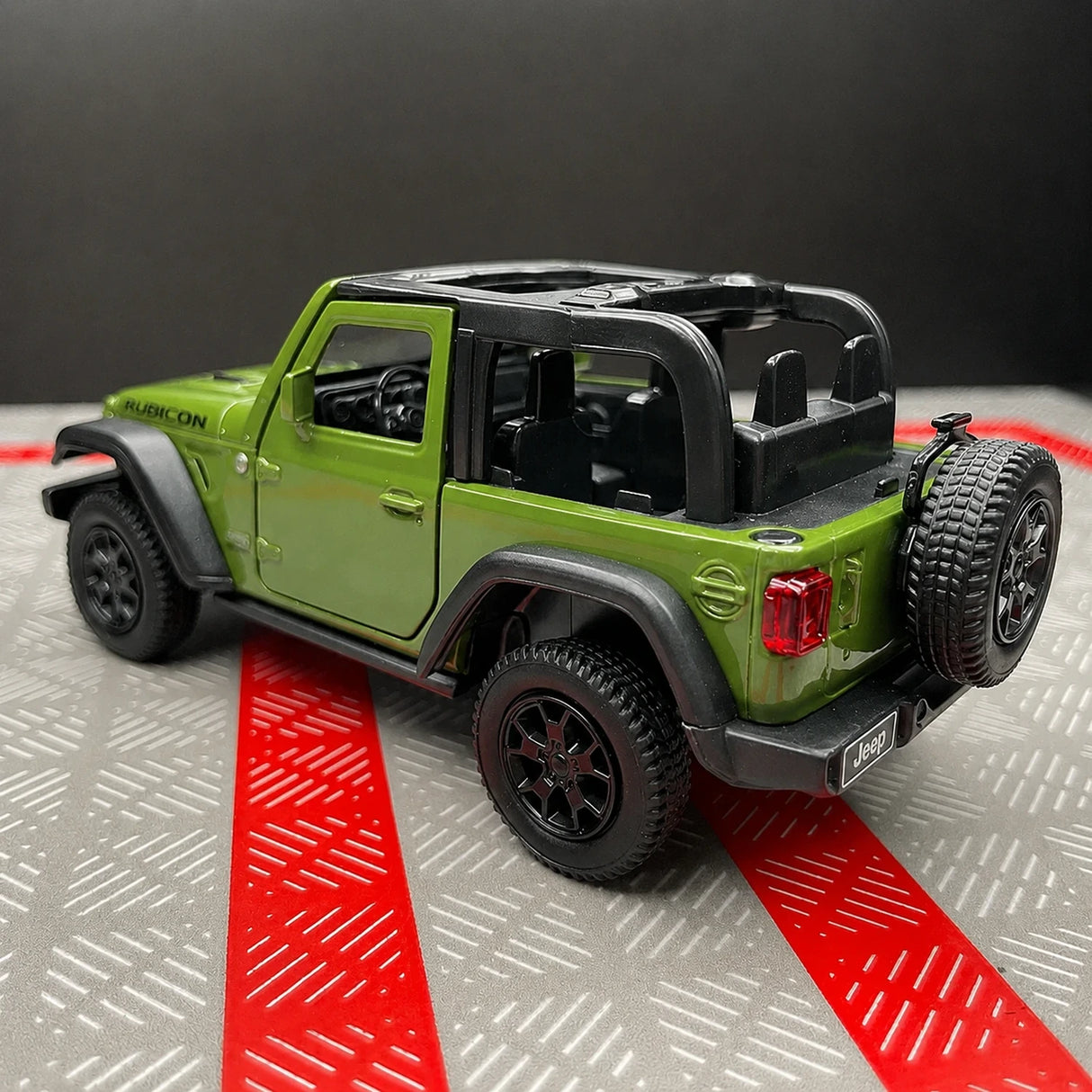 Jeep 2018 Wrangler Rubicon 그린 1:36 – 다이캐스트 디스플레이 모델 다이캐스트