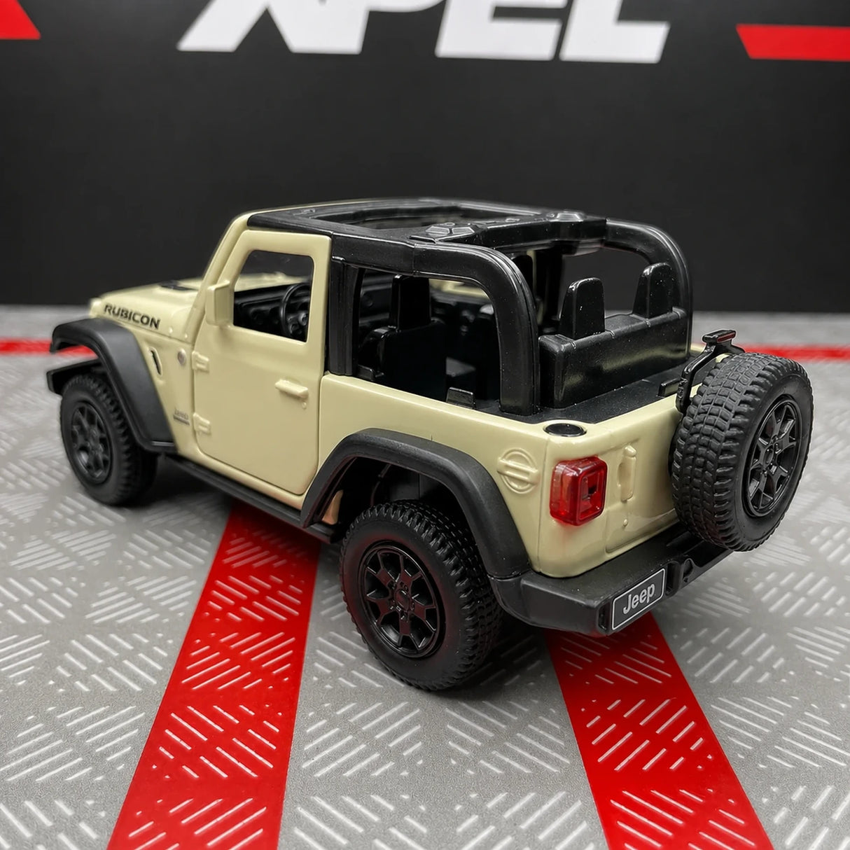 Jeep 2018 Wrangler Rubicon أوف وايت 1:36 – نموذج عرض مصبوب بالقالب