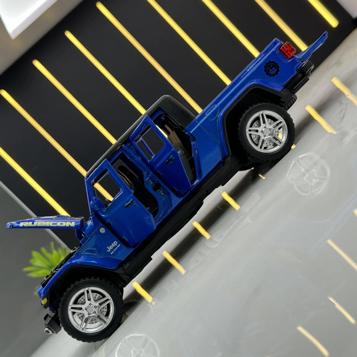 Jeep 2020 Gladiator Rubicon blå 1:32 – pressgjuten visningsmodell