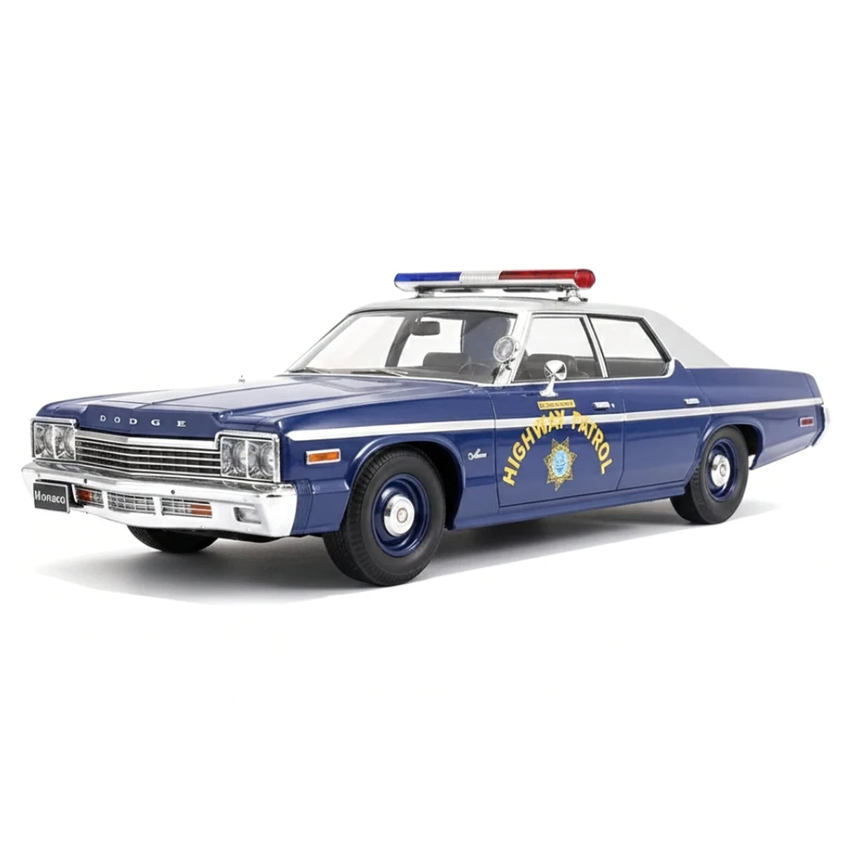 KK Skala Dodge 1974 Monaco Nevada Highway Patrol 1:18 – Kolekcjonerskie modele odlewane z odlewu