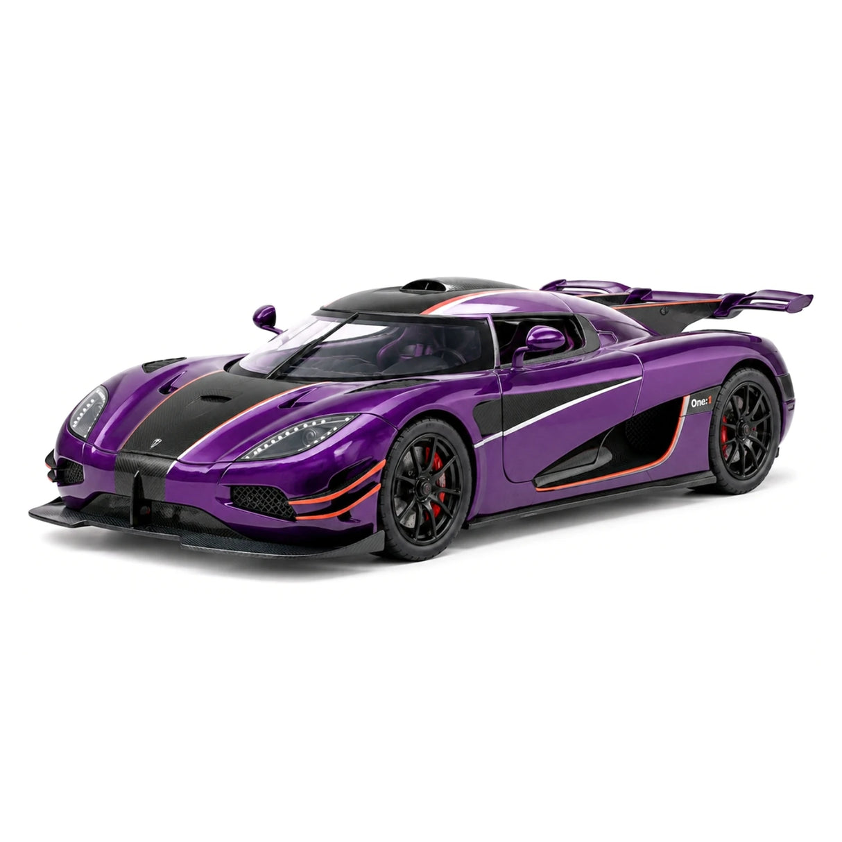 Koenigsegg 2014 One1 paars 1:24 – diecast displaymodel