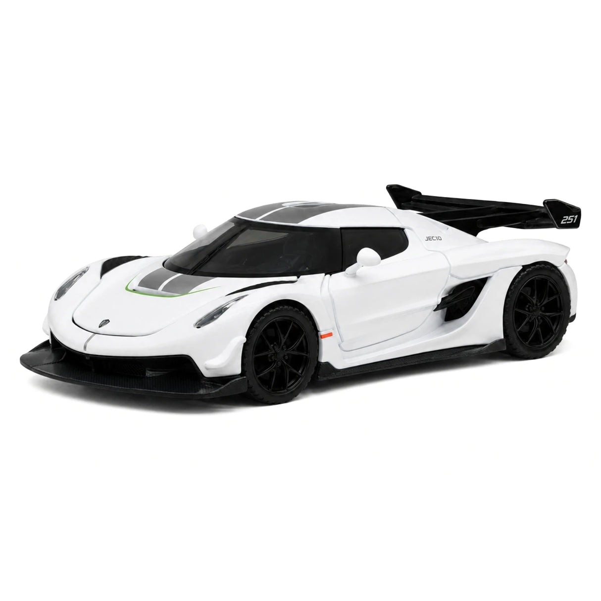 Koenigsegg 2021 Jesko Attack vit 1:32 – pressgjuten visningsmodell